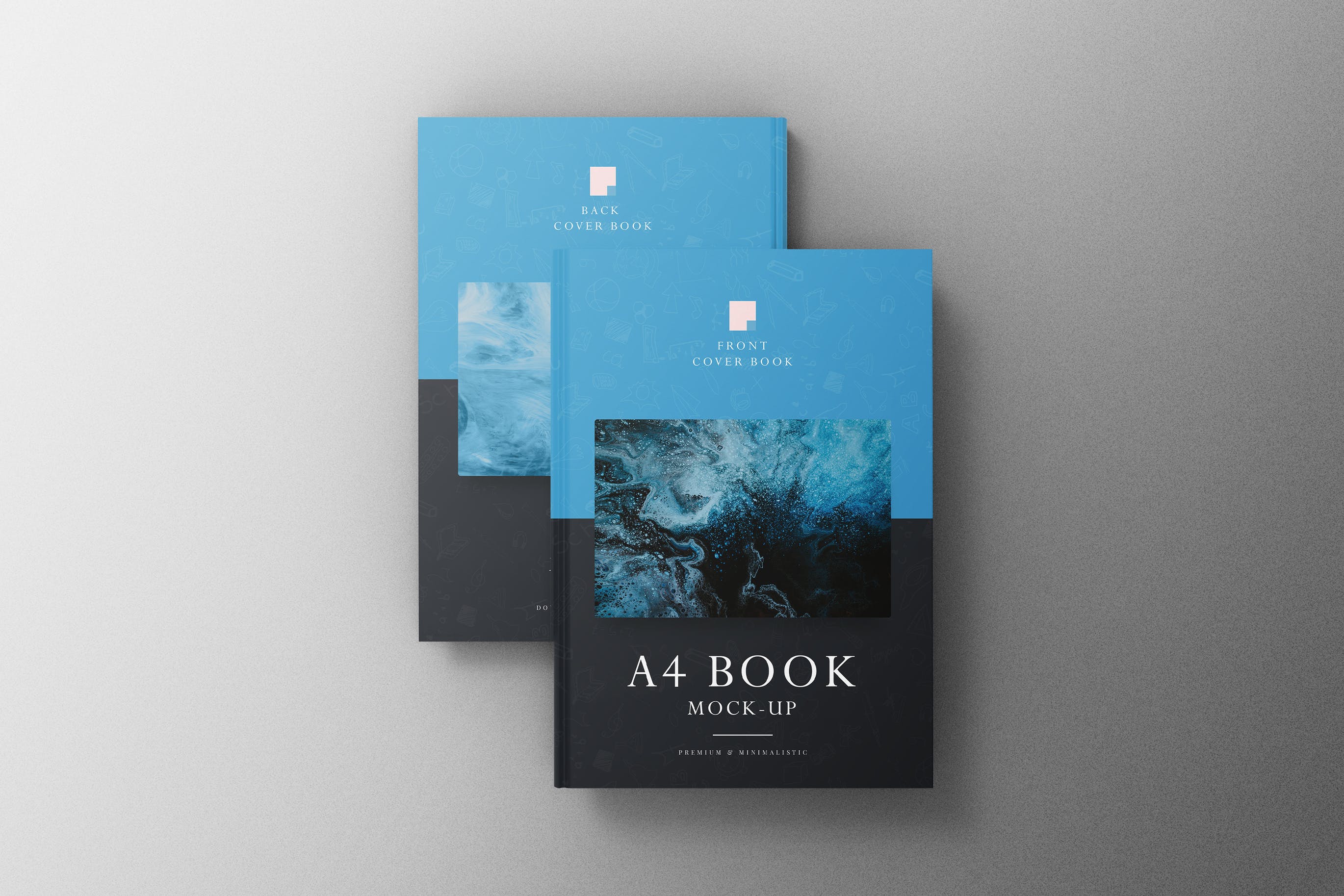 A4规格精装书封面设计样机模板v21 Book A4 Mockup