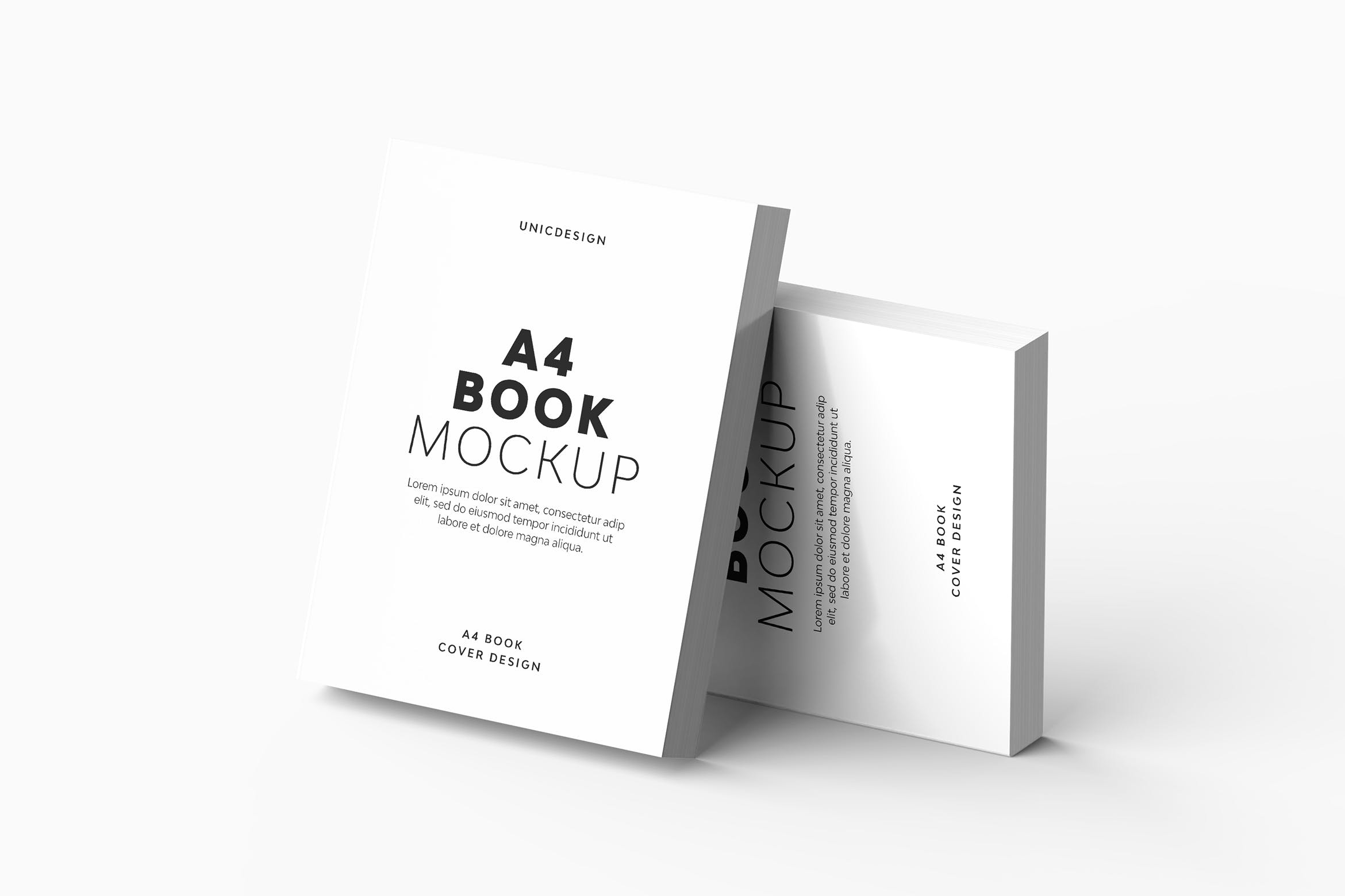A4尺寸书籍设计展示效果图样机v1 A4 Book Mockup
