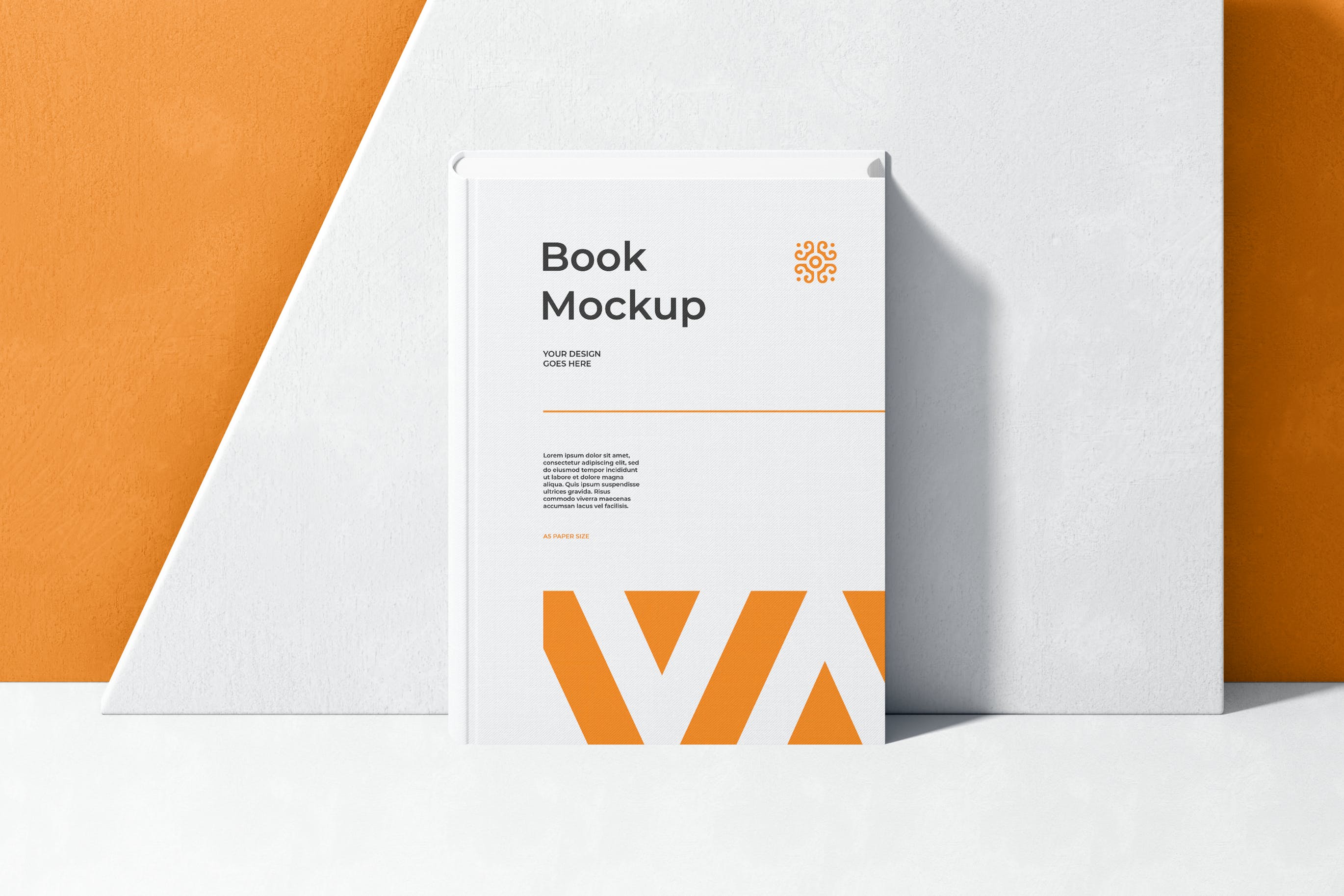 精装书封面设计展示样机 Hardcover Book Mockup