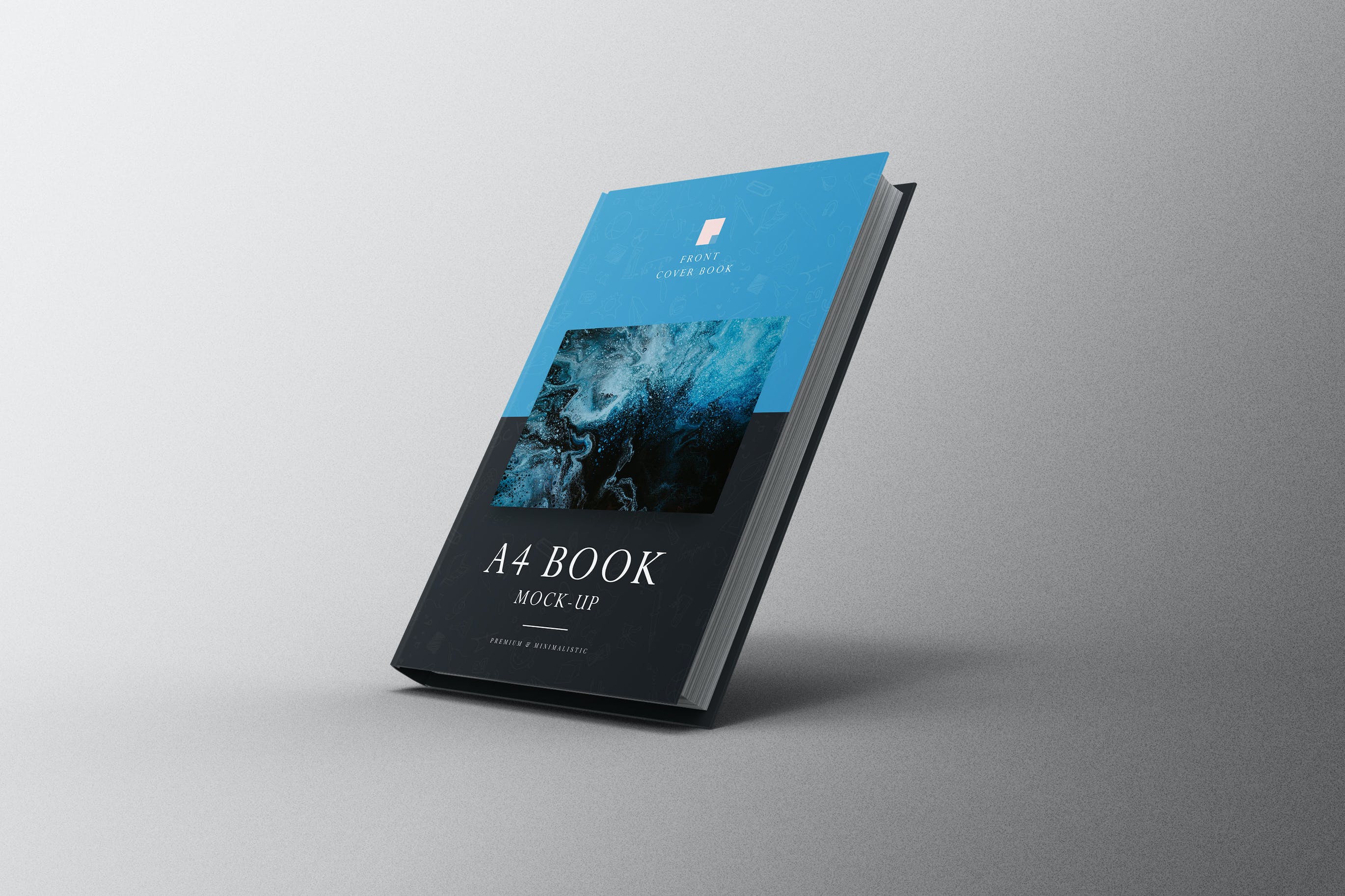 A4规格精装书封面设计样机模板v13 Book A4 Mockup