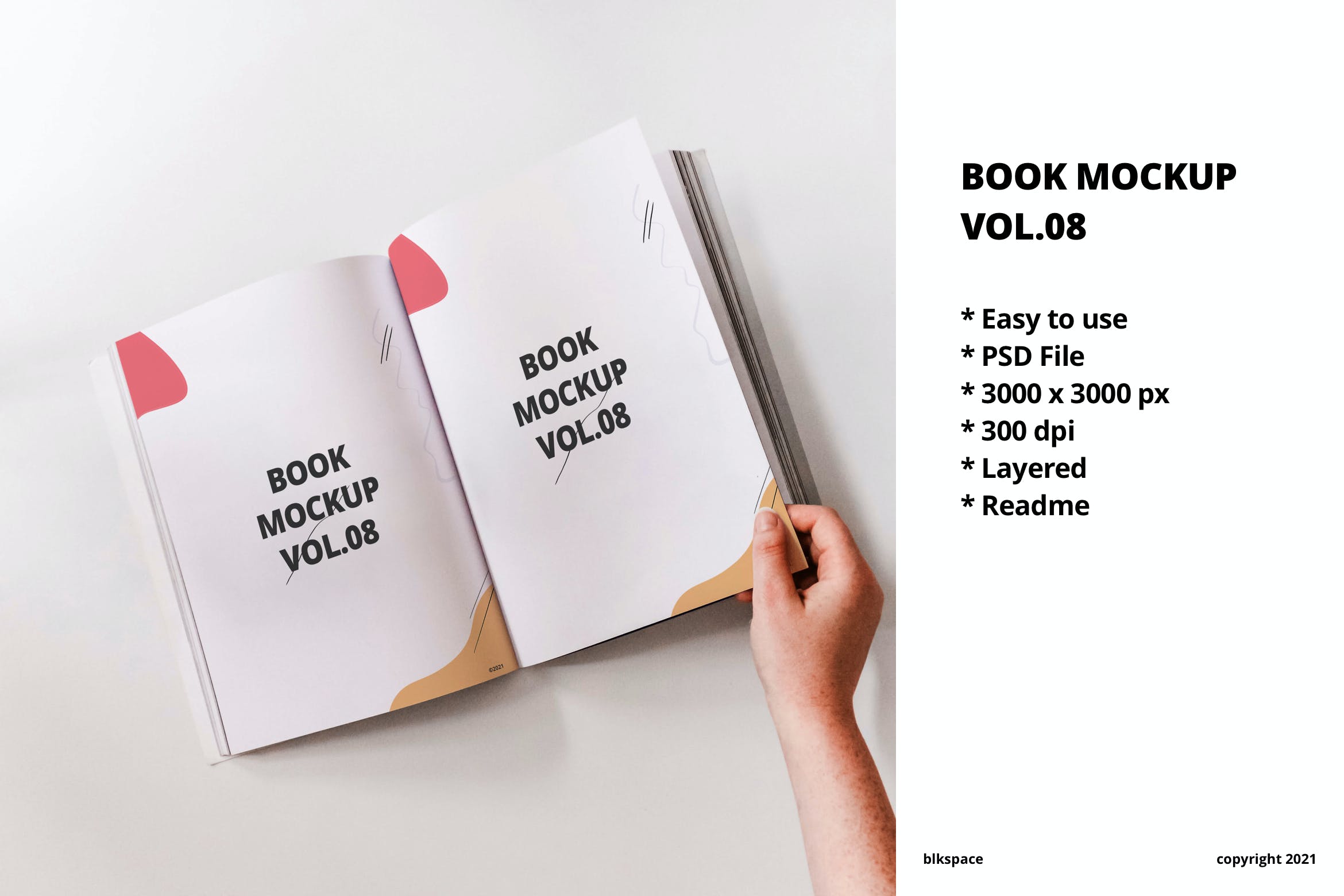 真实场景背景书籍设计样机模板v8 Book Mockup Vol.08