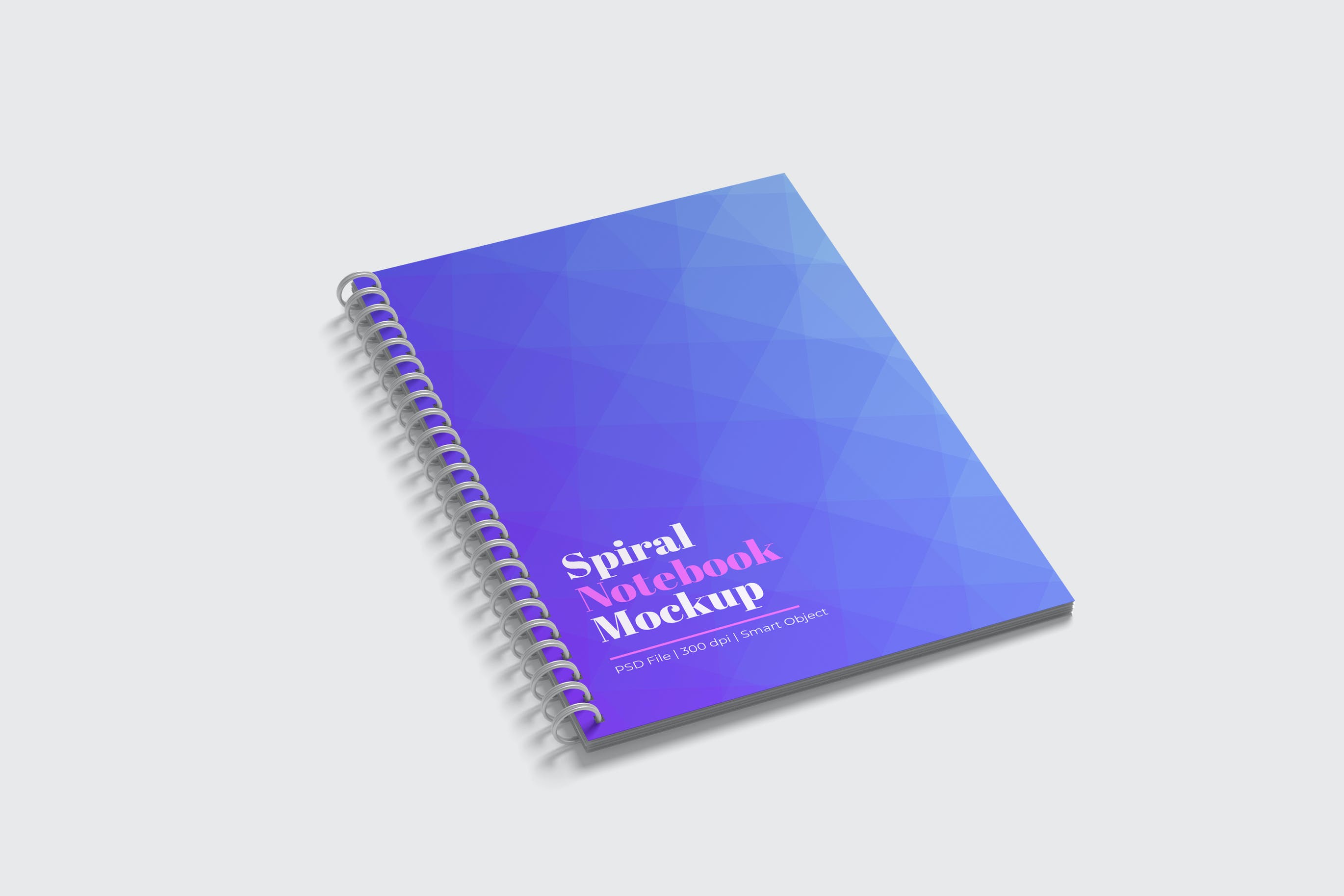 活页螺旋笔记本封面设计样机 Notebook Mockups