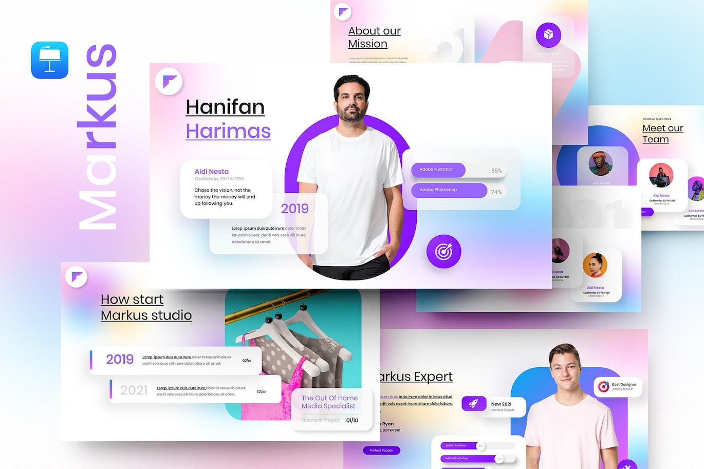 年终总结工作汇报新年计划Keynote模版