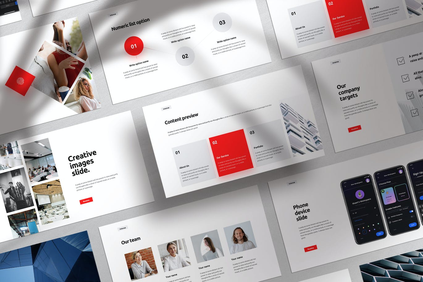 项目介绍工作汇报PPT模版