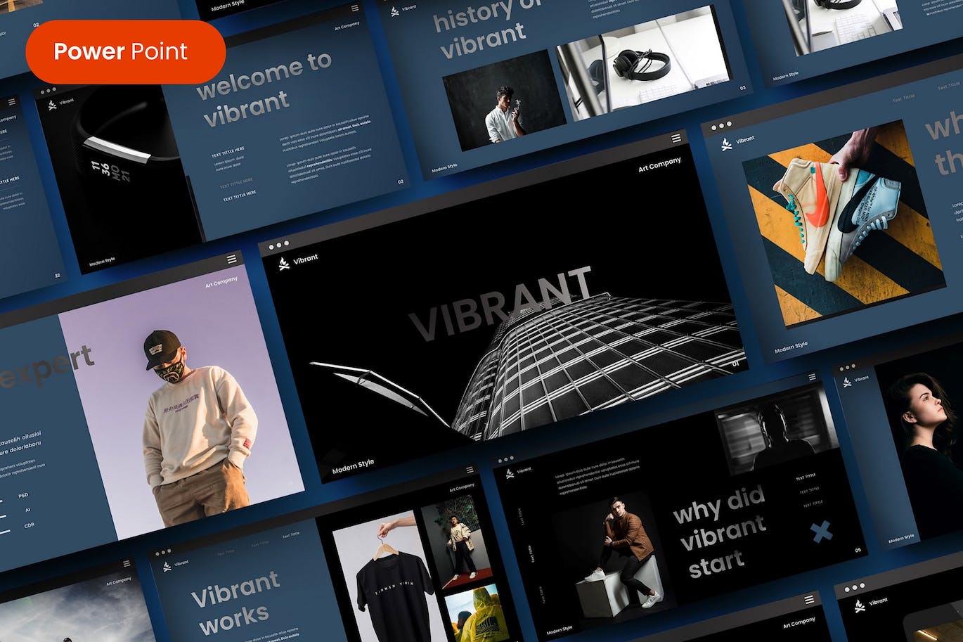 充满活力的企业介绍PPT模版