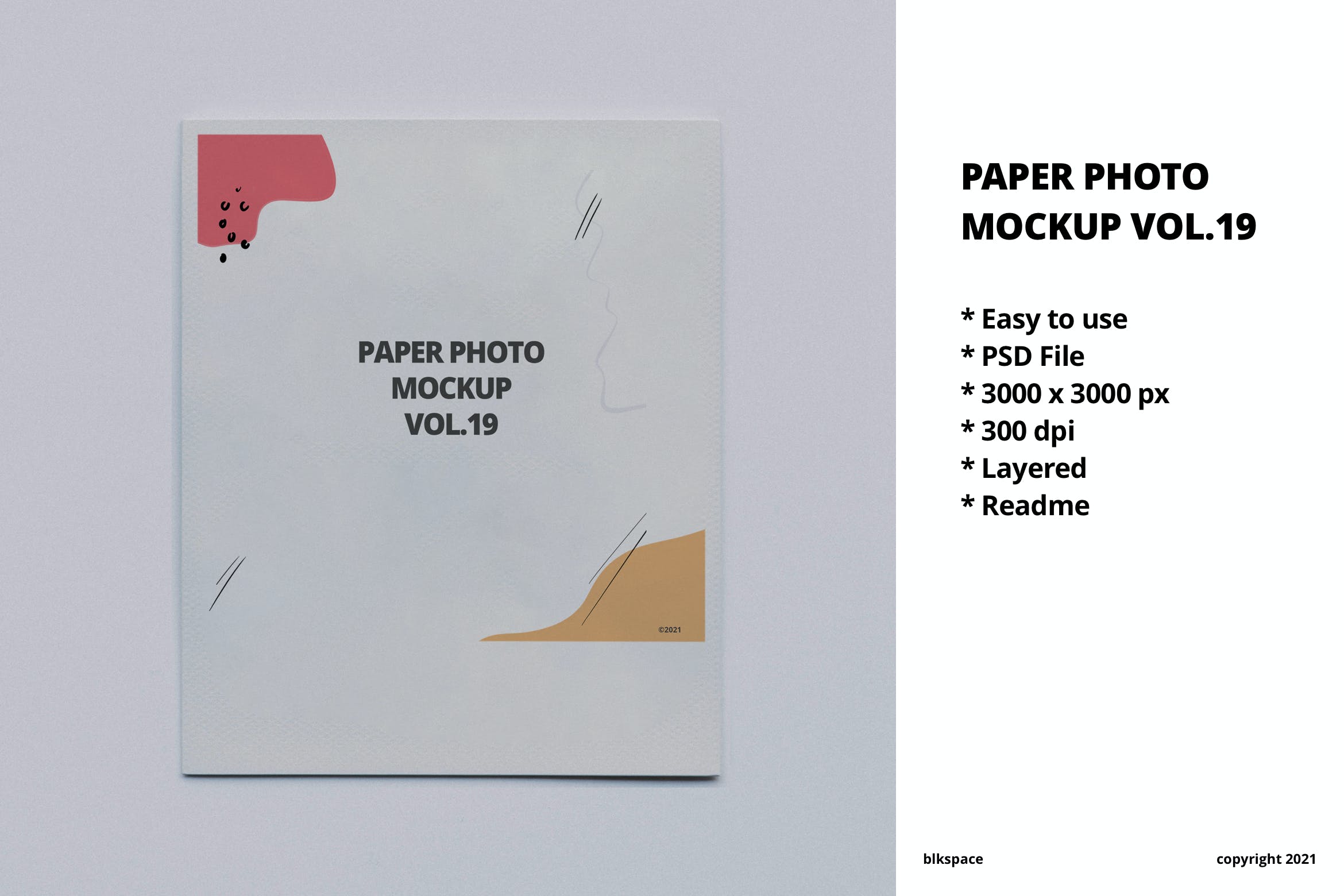 纸张照片展示样机模板v19 Paper Photo Mockup Vol.19