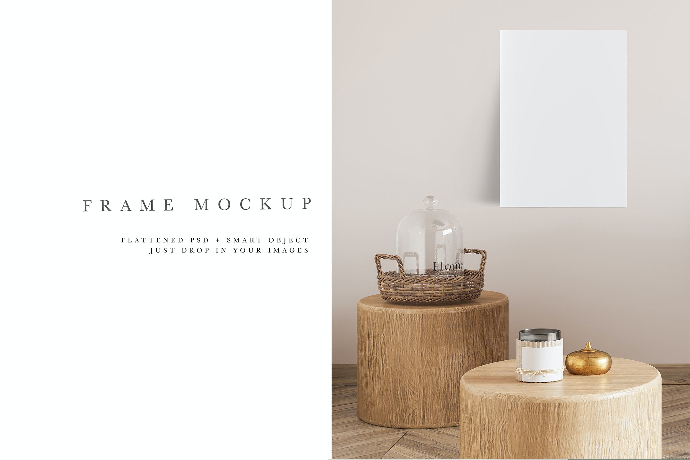 客厅海报展示样机模板 Poster Mockup #839