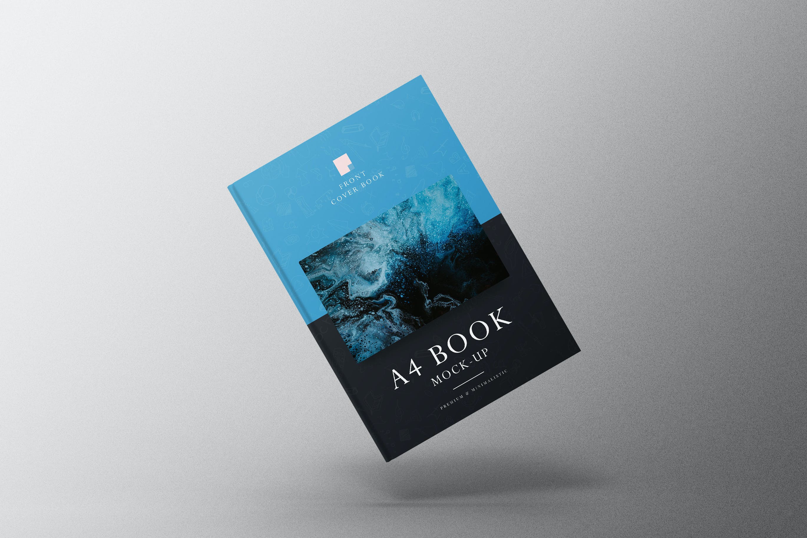 A4规格精装书封面设计样机模板v17 Book A4 Mockup