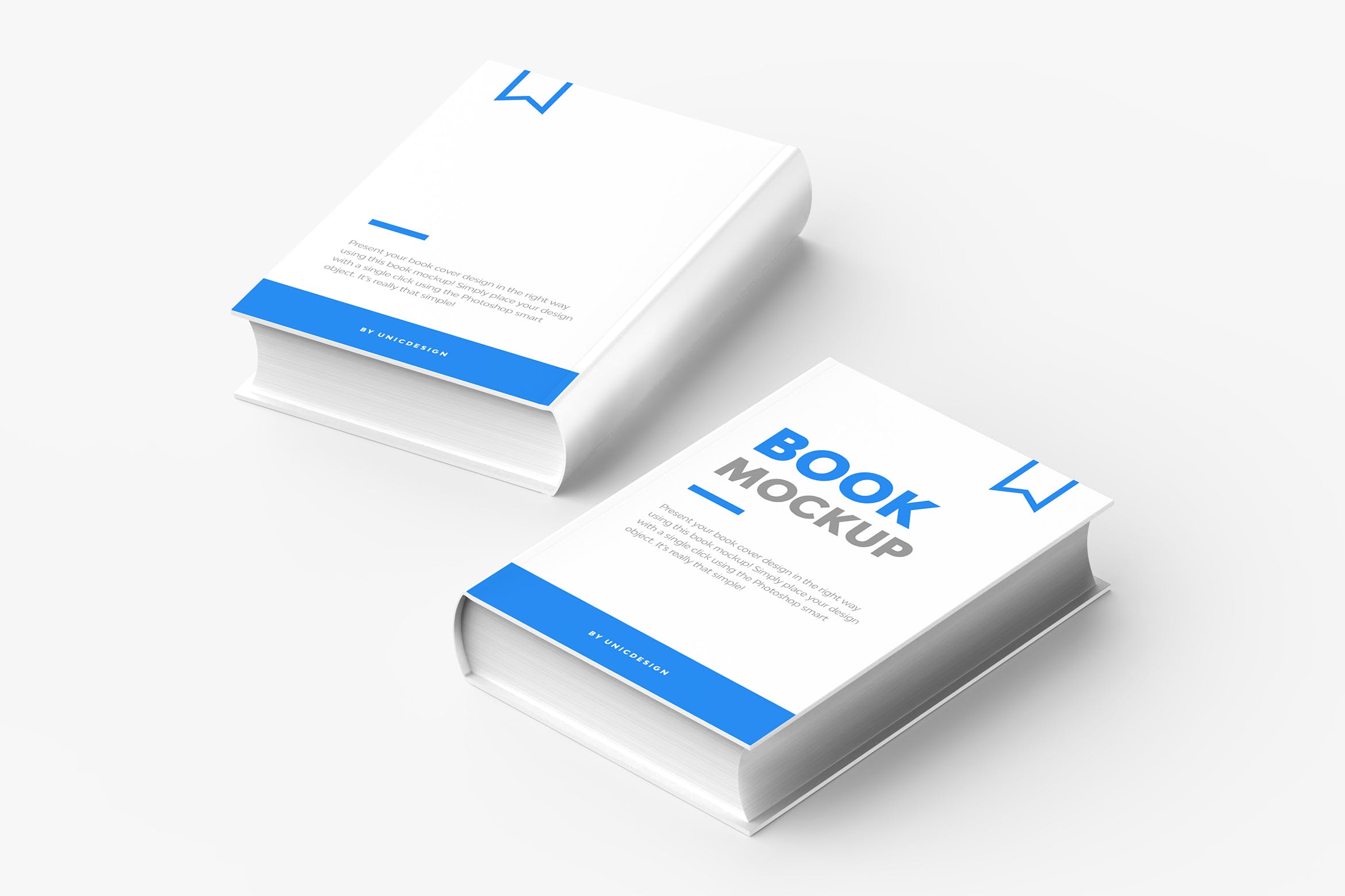 硬封书封面设计效果图样机v4 Book Mockup