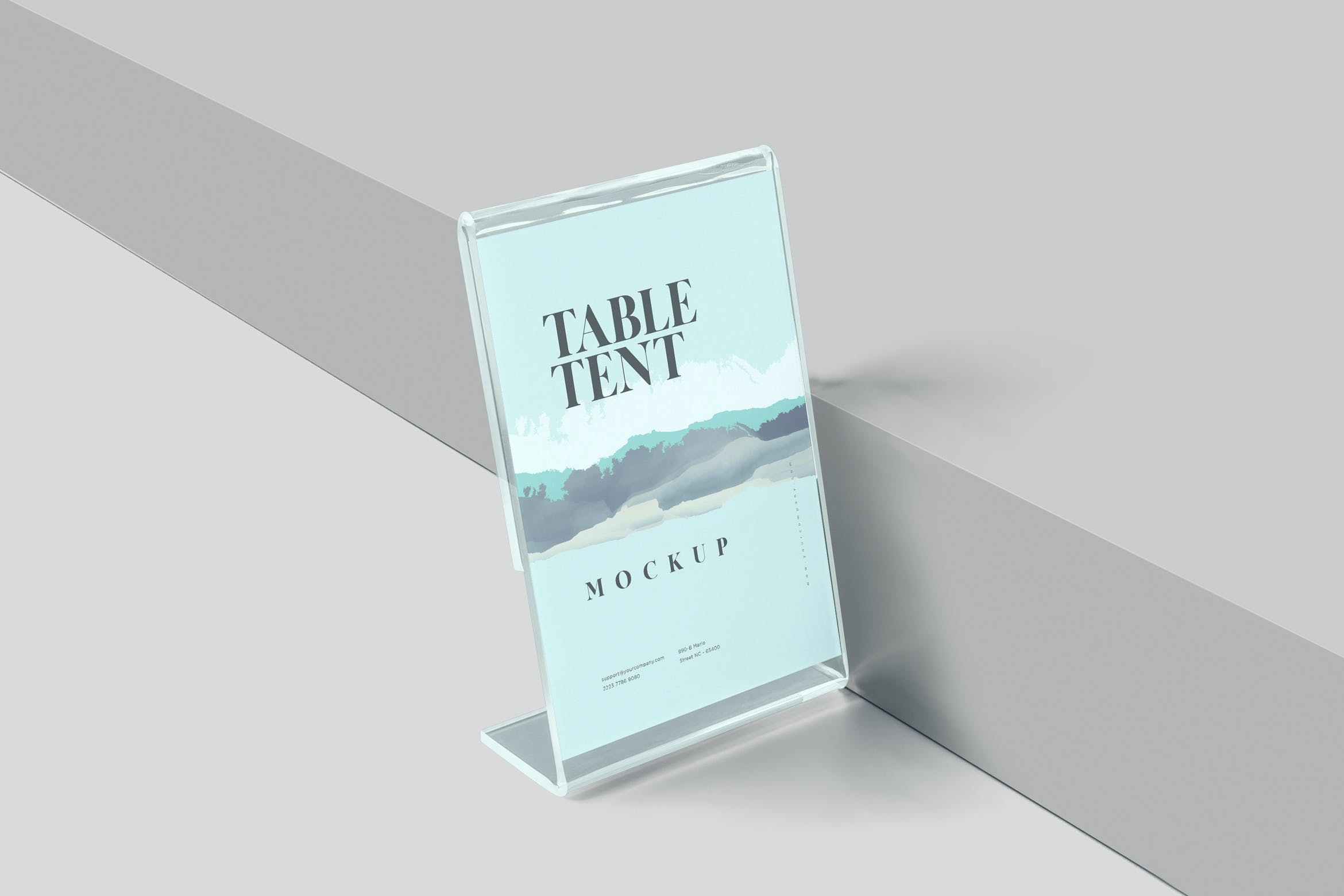 餐厅餐桌号牌设计样机 Tent Card Stand Mockups