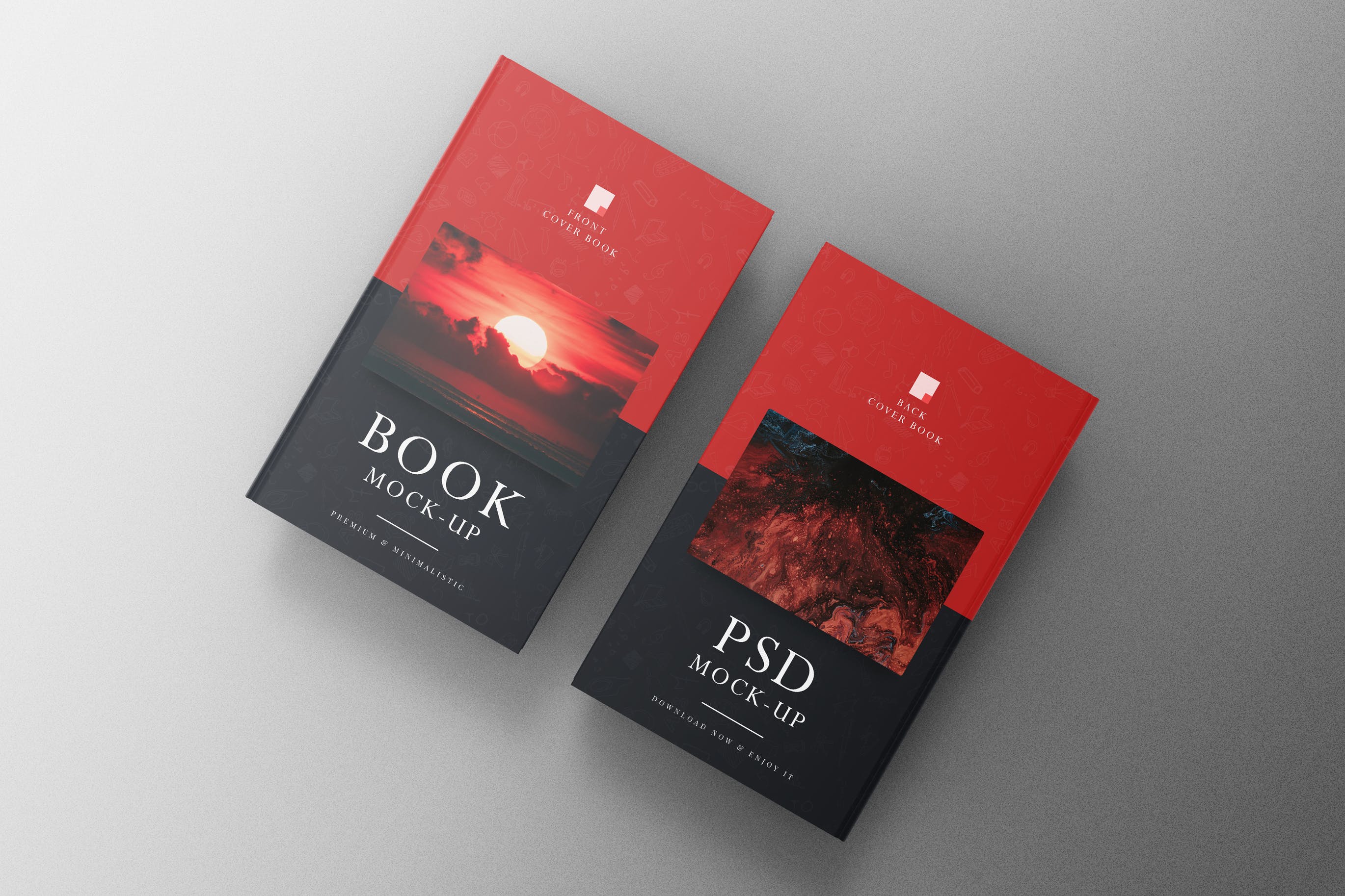 硬页书籍外页封面设计展示样机v7 Book Mockup