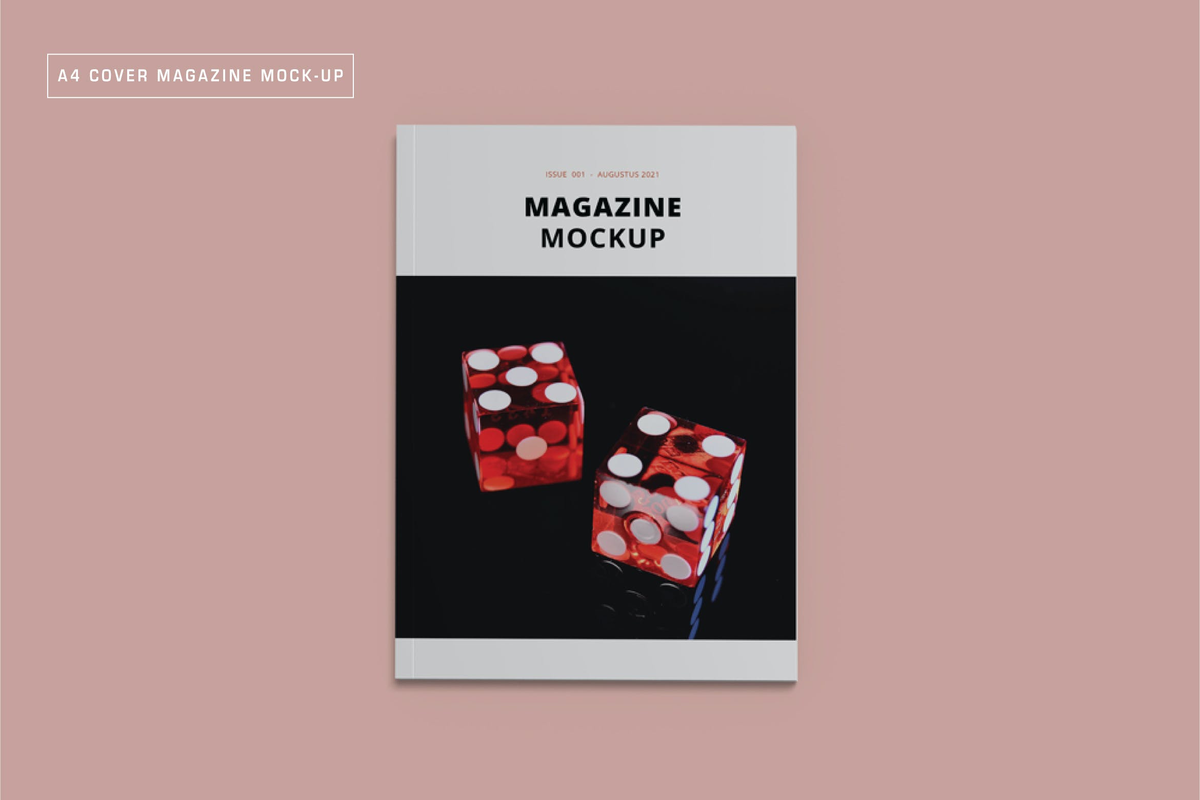 A4杂志画册封面设计样机 A4 Cover Magazine Mockup