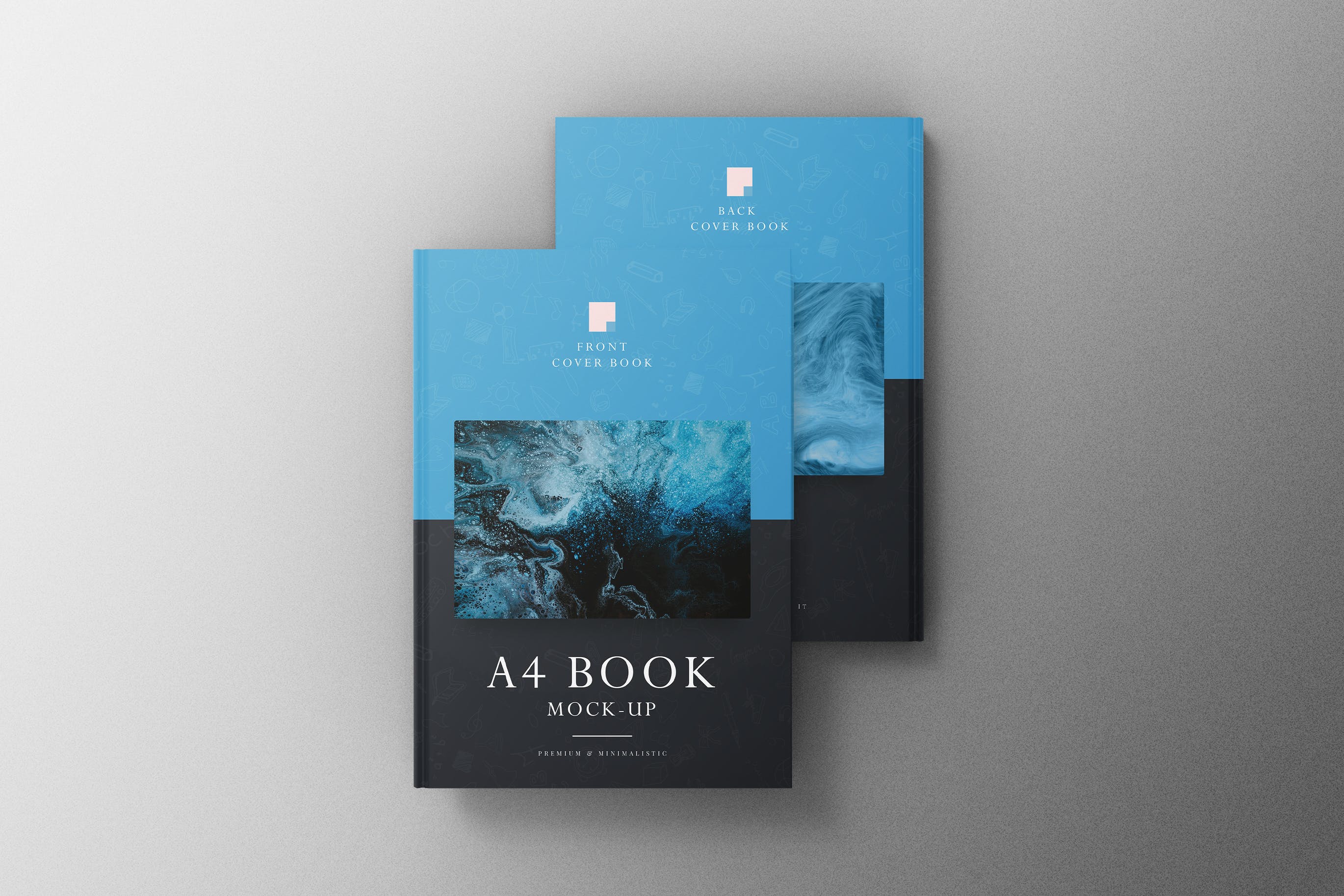 A4规格精装书封面设计样机模板v7 Book A4 Mockup