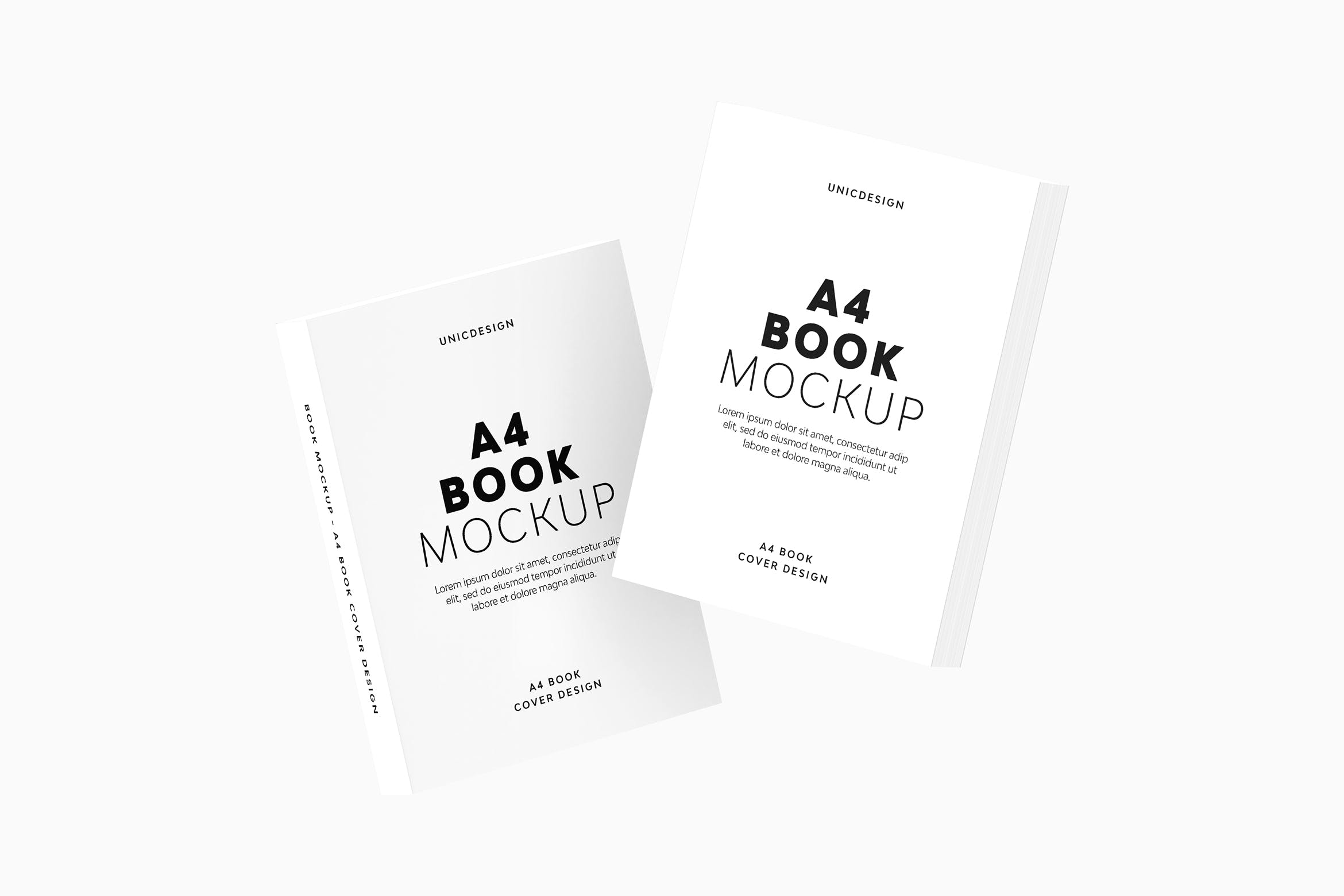 A4尺寸书籍设计展示效果图样机v8 A4 Book Mockup
