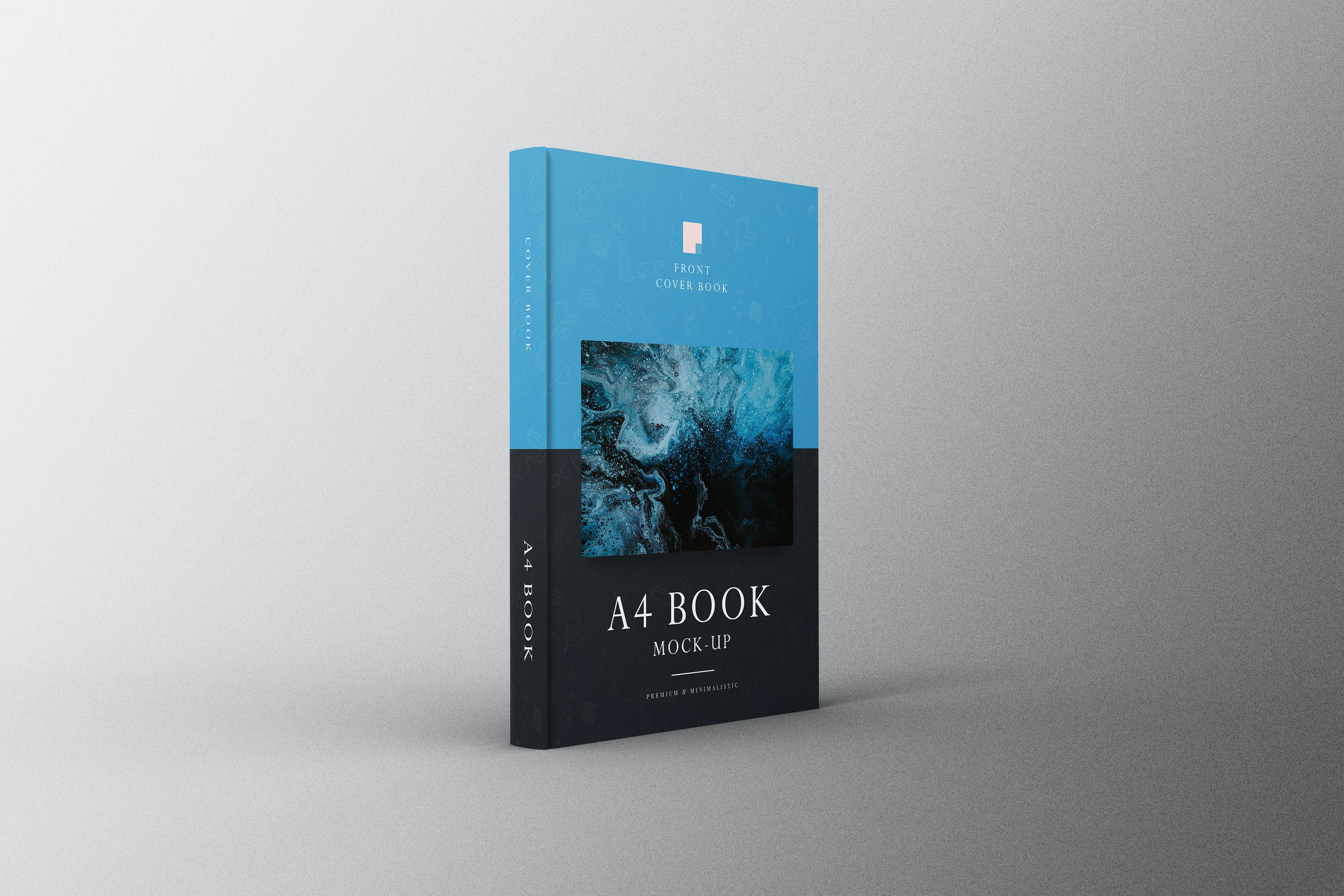 A4规格精装书封面设计样机模板v23 Book A4 Mockup