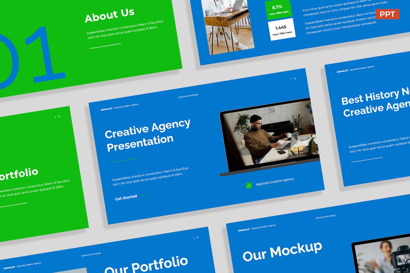 极简主义商业计划书PPT模版