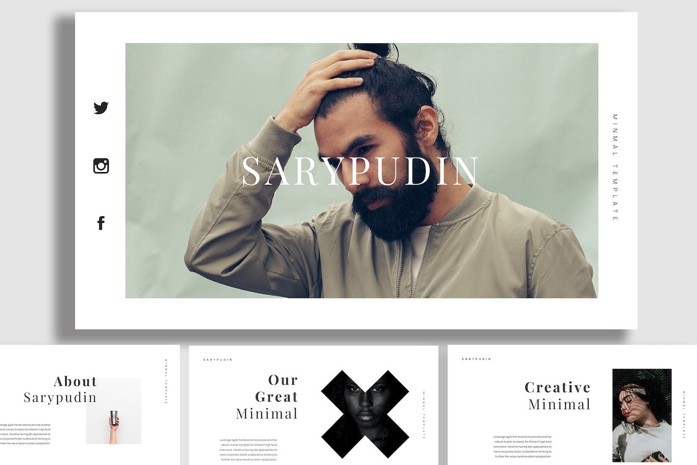 极简主义商业计划书PPT模版