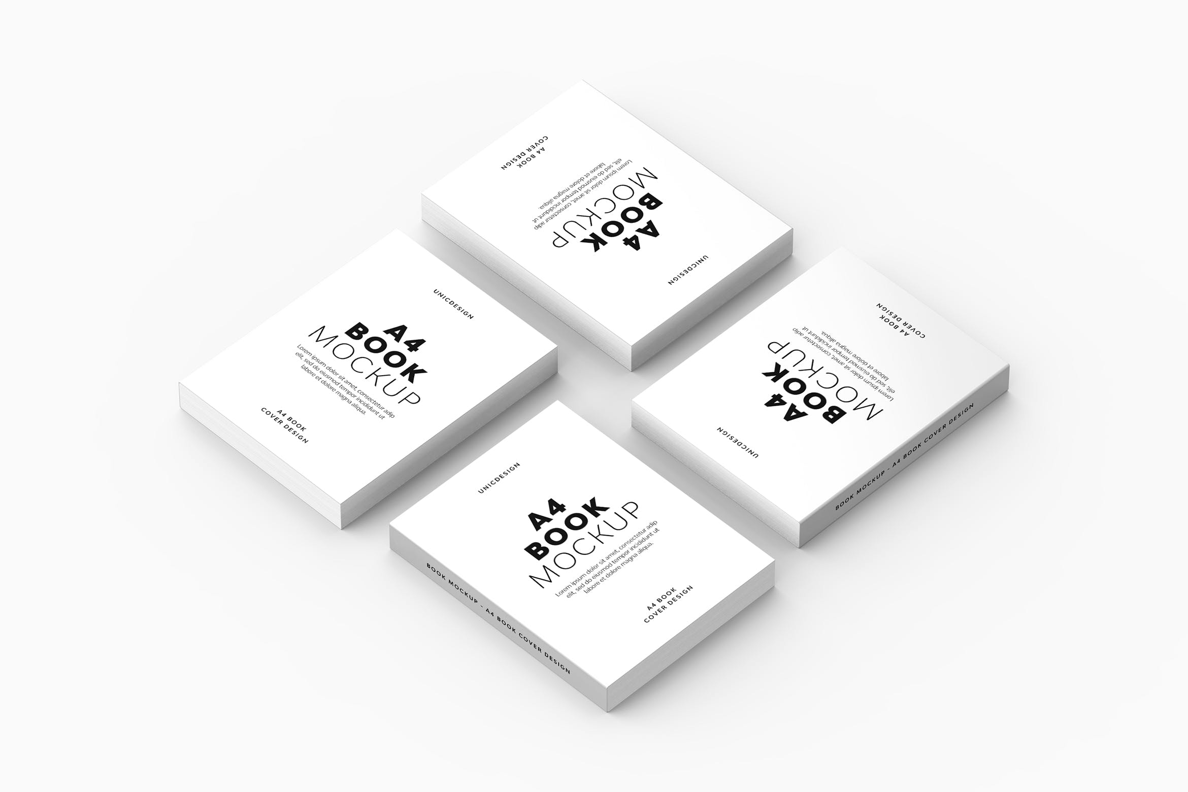 A4尺寸书籍设计展示效果图样机v7 A4 Book Mockup