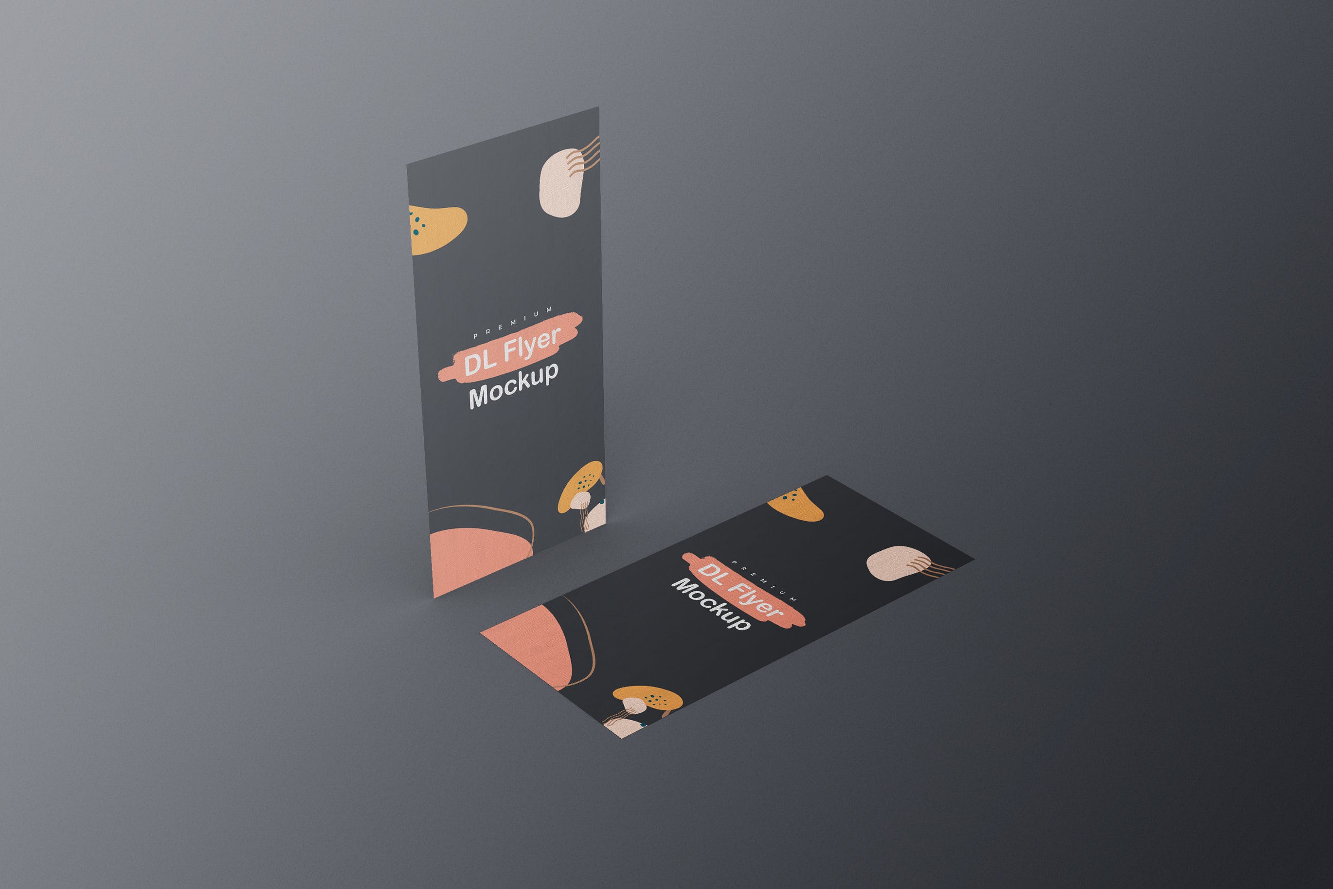 DL尺寸广告传单卡片设计样机v15 DL Flyer Mockup