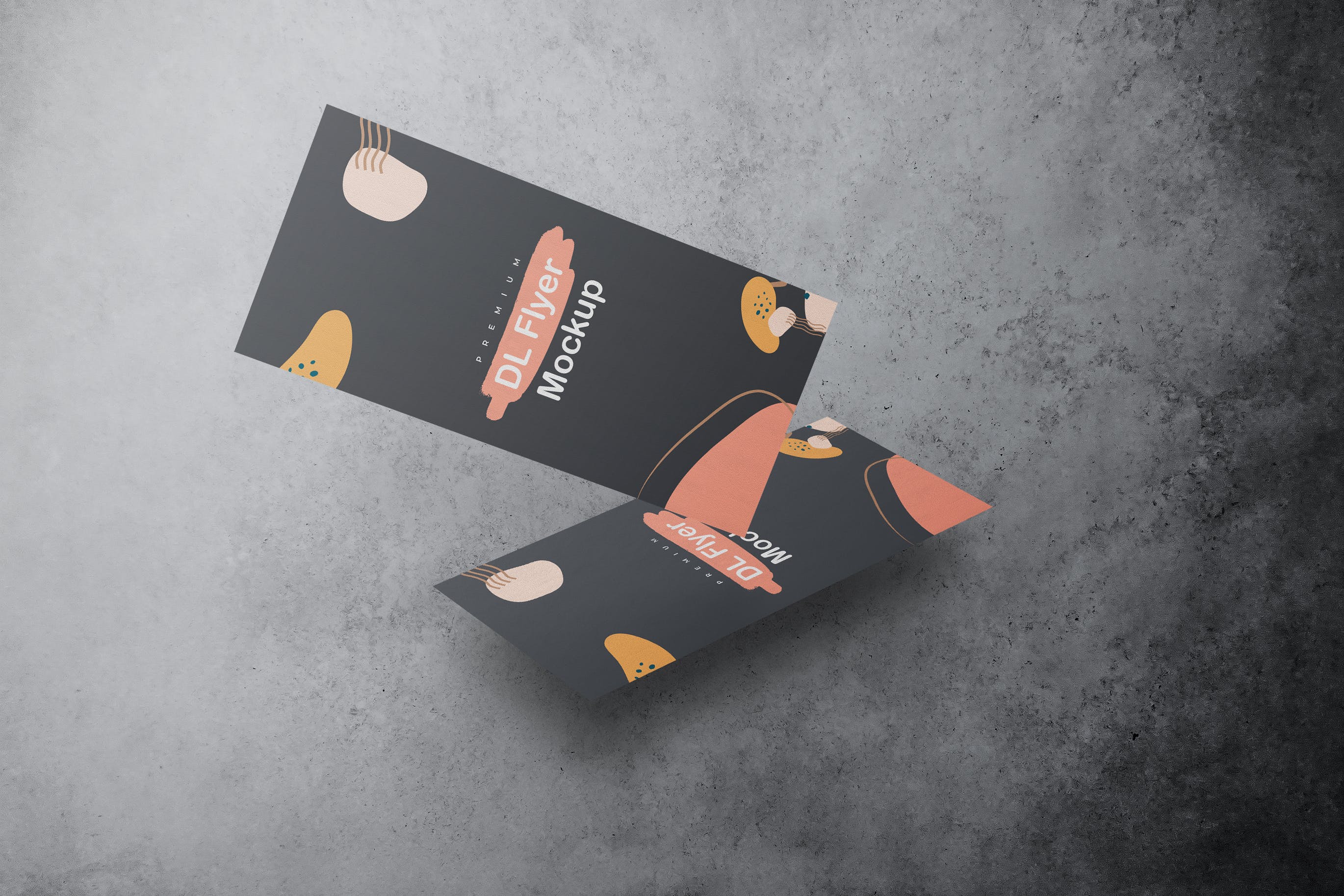 DL尺寸广告传单卡片设计样机v16 DL Flyer Mockup