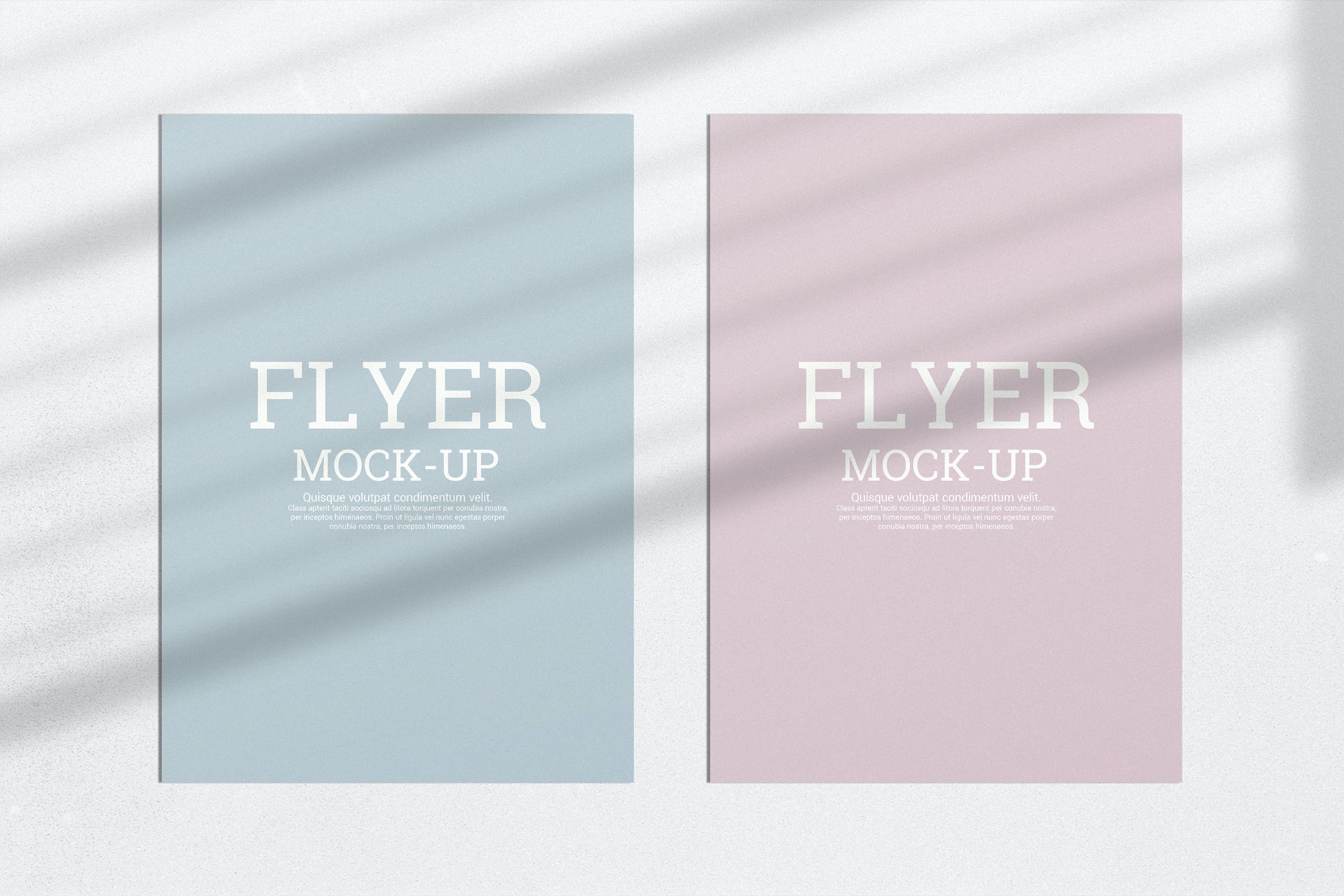 A4传单纸张样机模板 A4 Flyer Paper Mockup