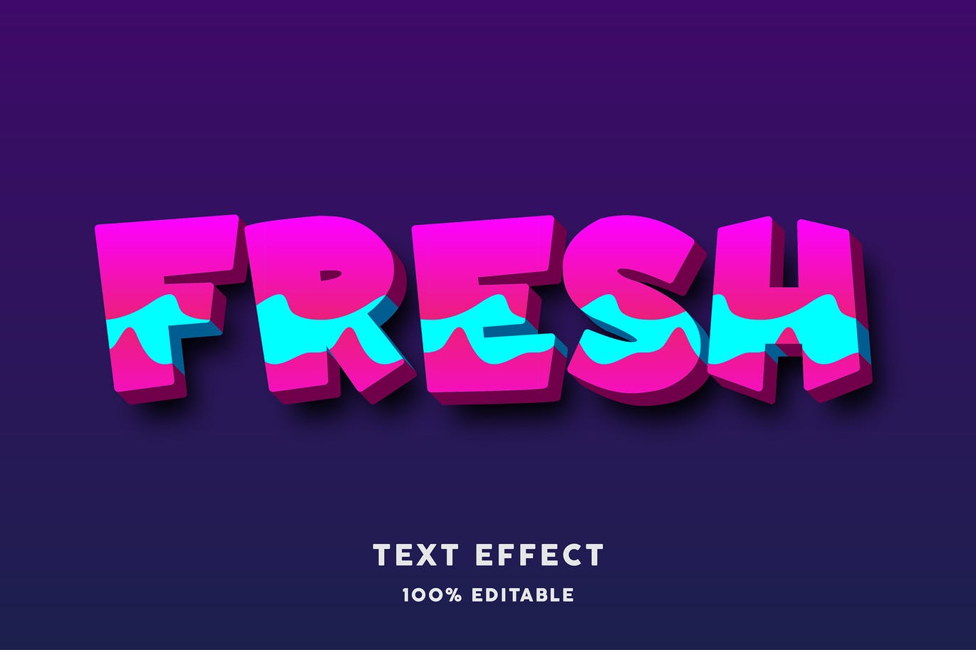 强烈的粗体文字效果