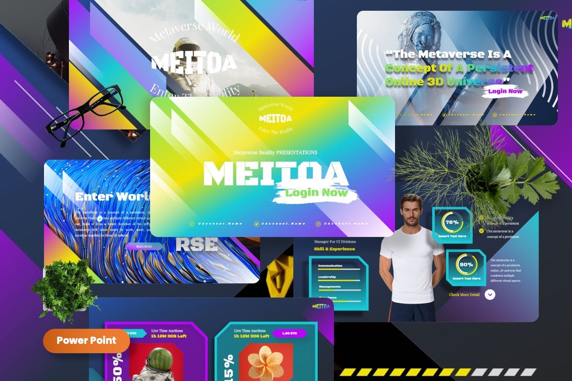 虚拟现实技术介绍 PPT模板