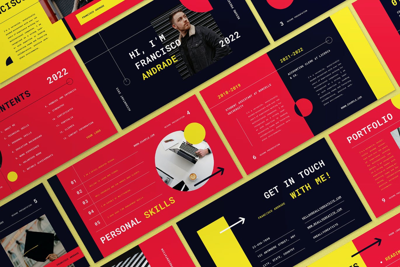 工作室介绍PPT模版