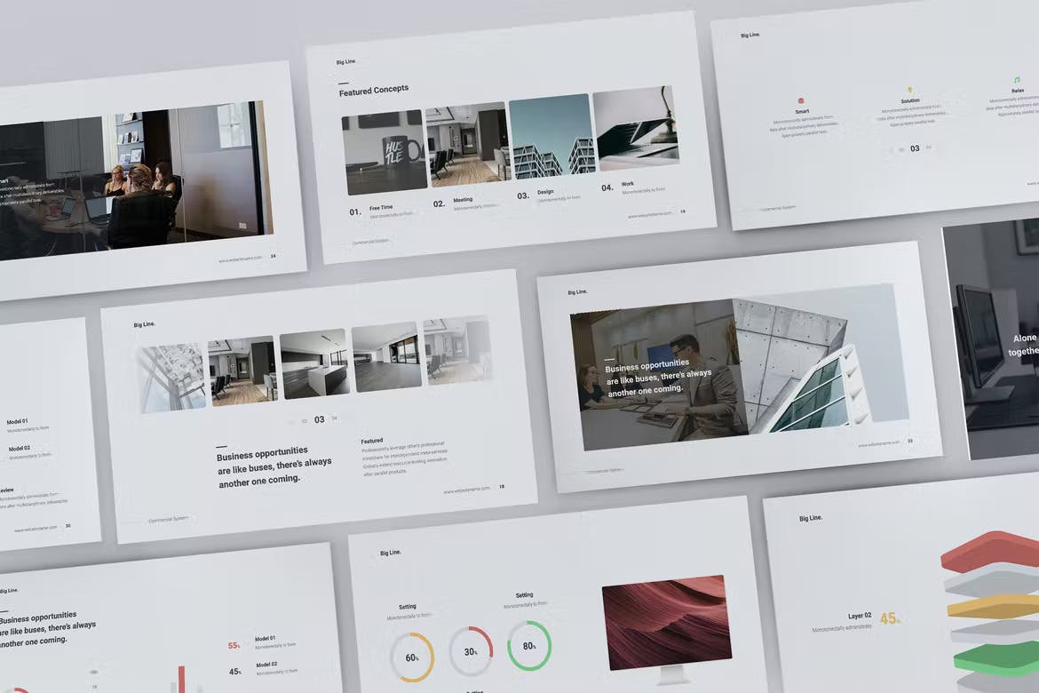 充满创造力商业计划书PPT模版