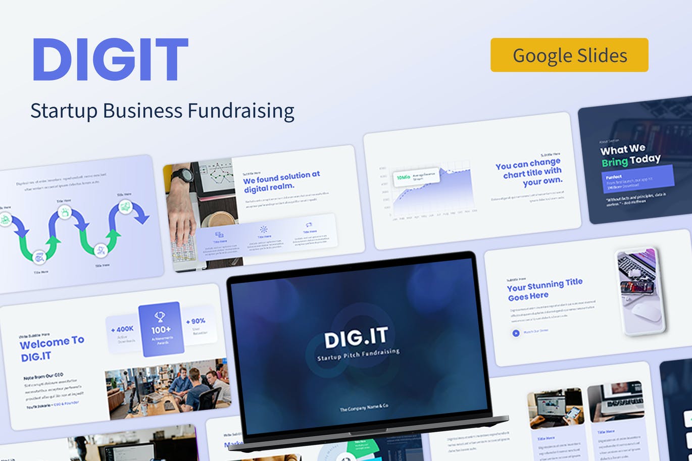 淡紫色渐变金融企业融资PPT模版