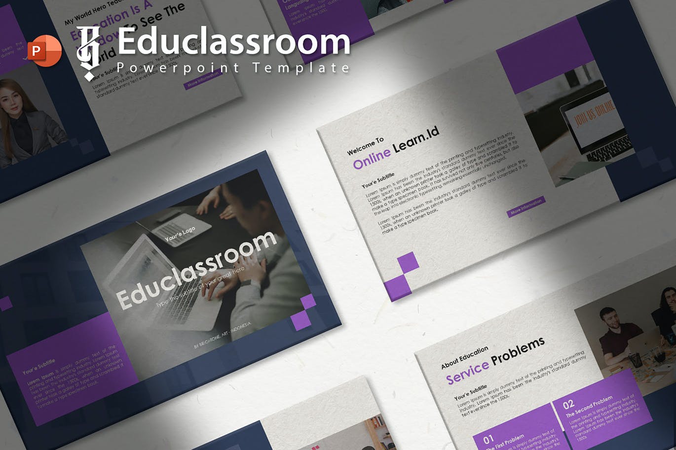 上课教育课程介绍PPT模版