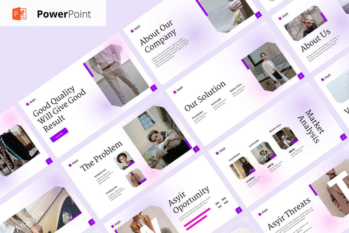 紫色渐变IOS风商业计划书业务提案PPT模版