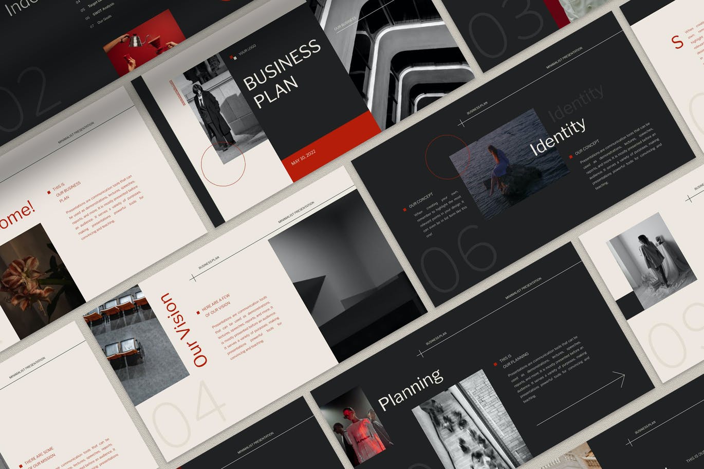 现代商业计划书PPT模版