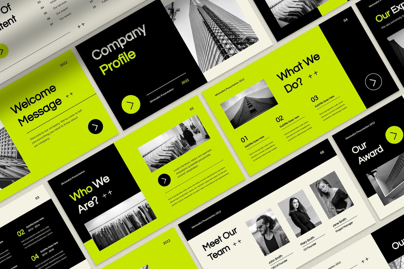 极简主义企业介绍PPT模版