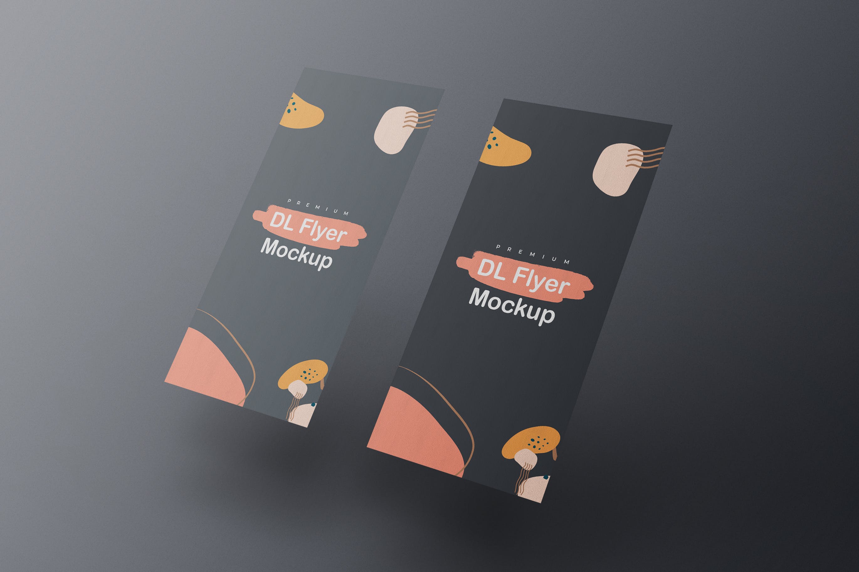 DL尺寸广告传单卡片设计样机v12 DL Flyer Mockup