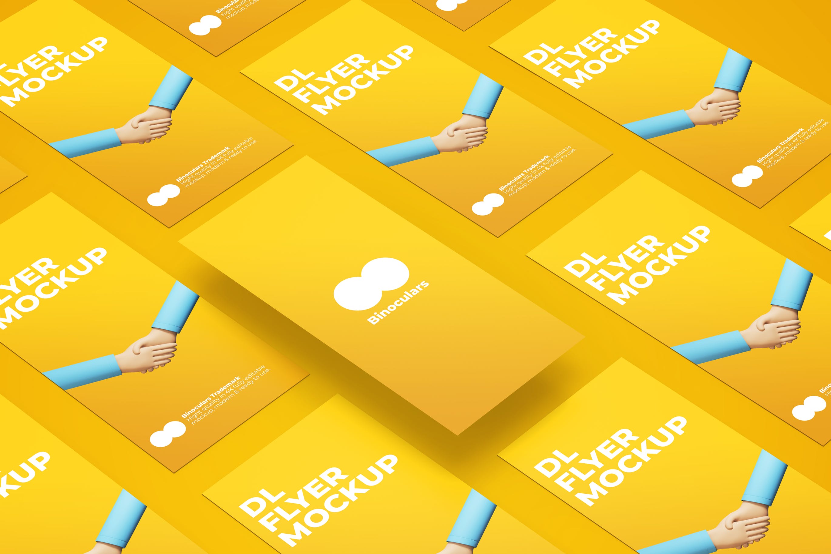 DL尺寸宣传单设计展示样机模板v6 DL Flyer Mockup