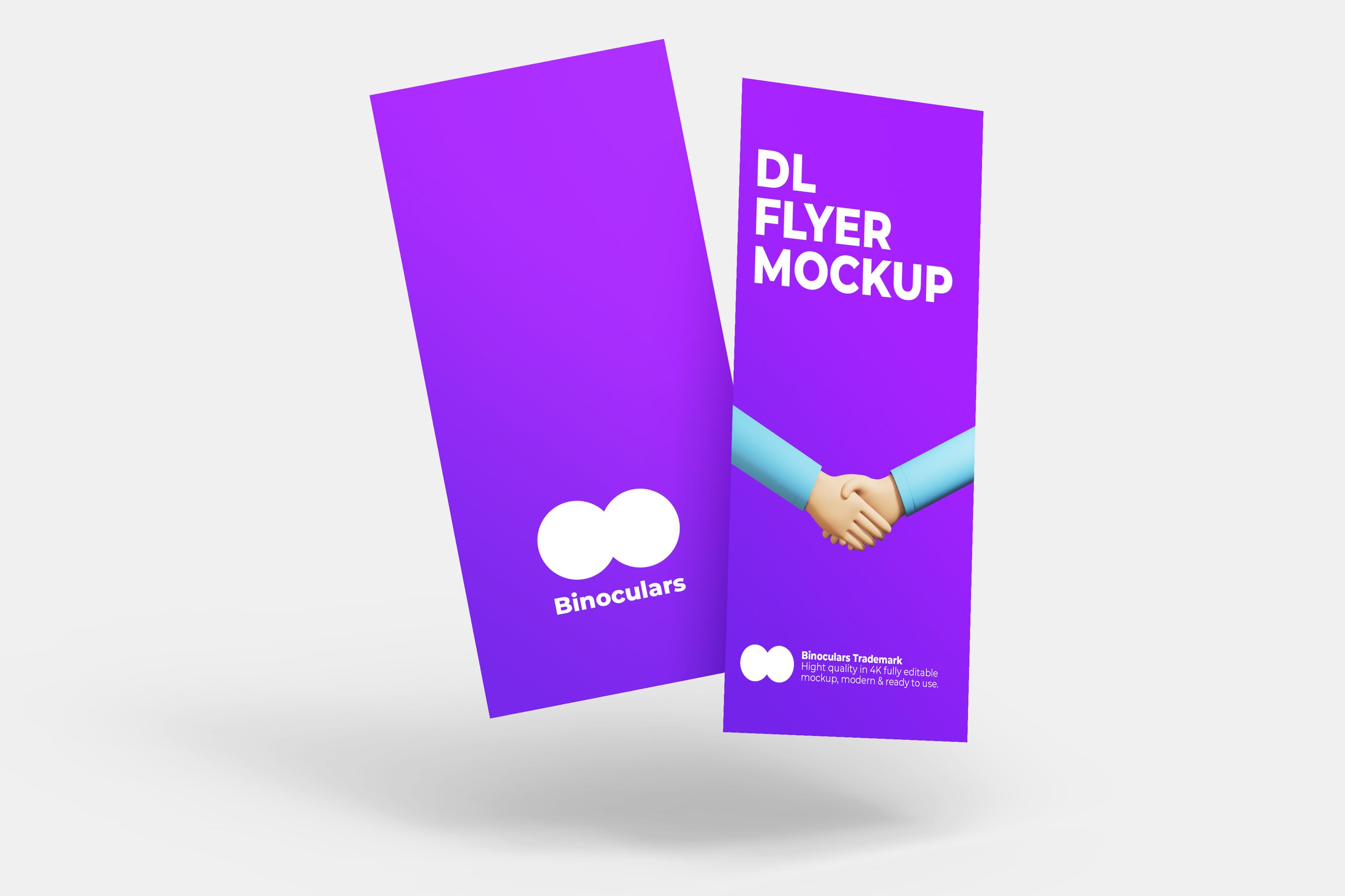 DL尺寸宣传单设计展示样机模板v1 DL Flyer Mockup