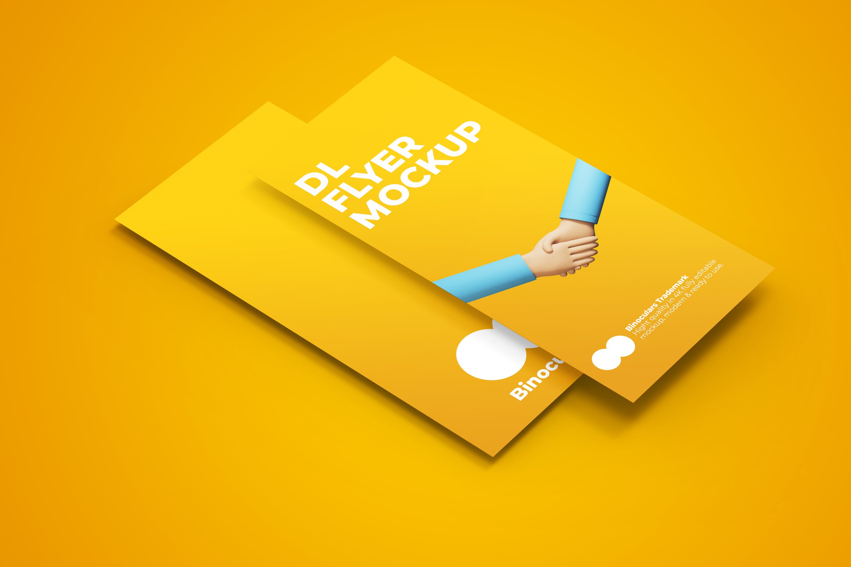 DL尺寸宣传单设计展示样机模板v4 DL Flyer Mockup