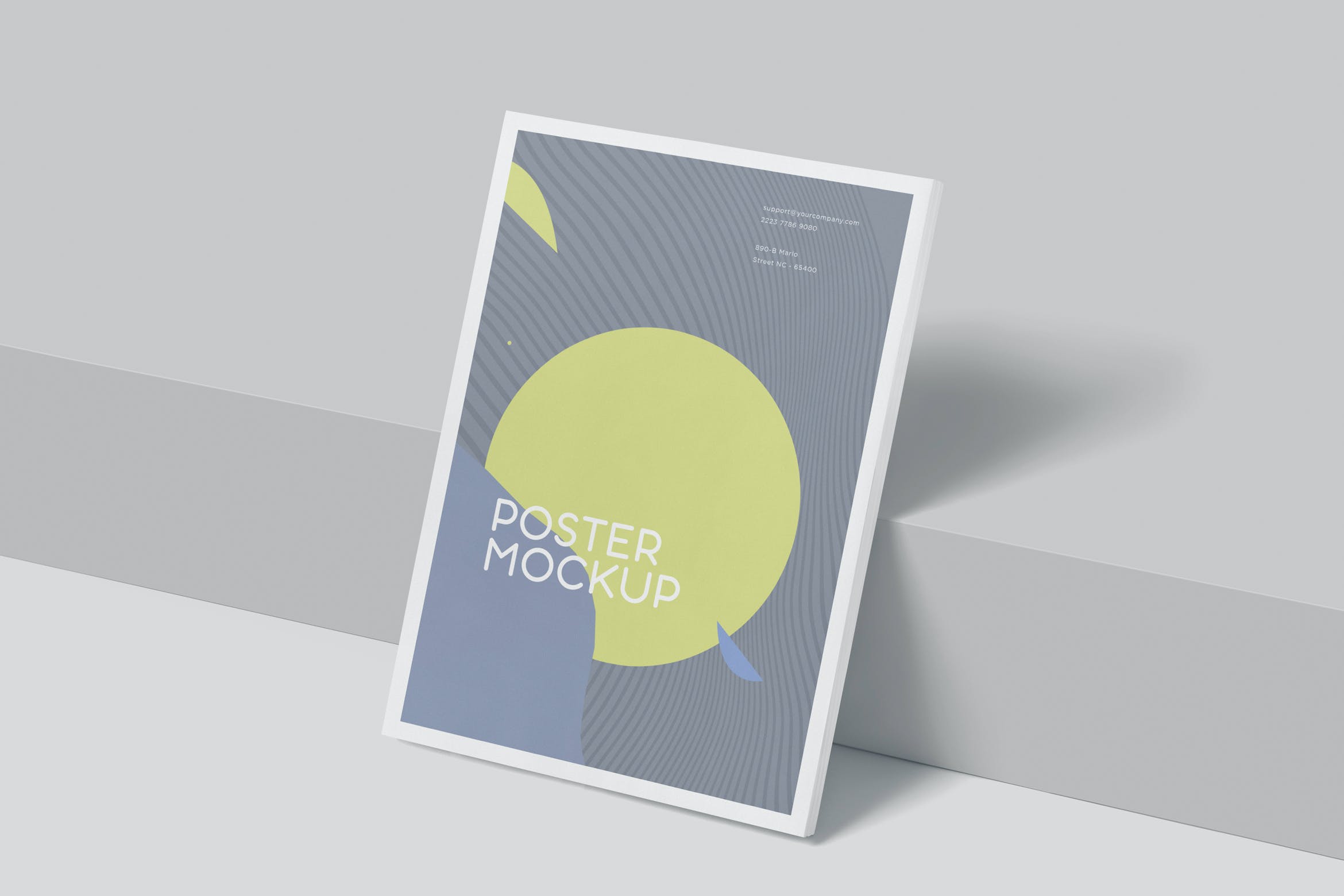 A4白色框架海报样机 A4 Poster Mockups