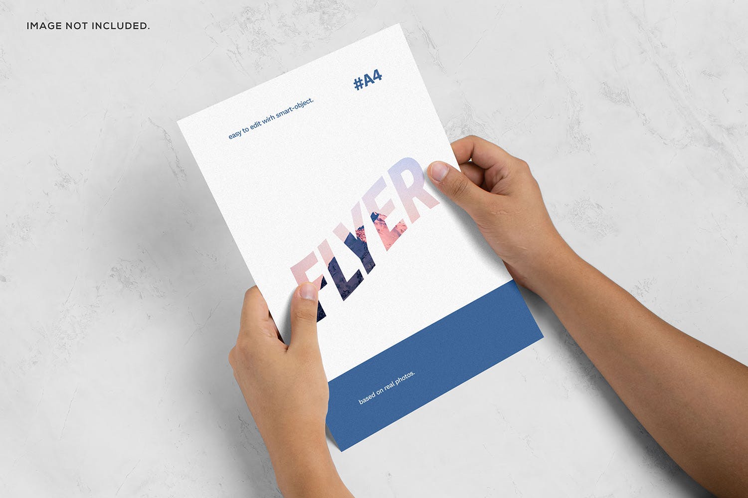 手持广告宣传单效果图样机v4 Flyer Mockup