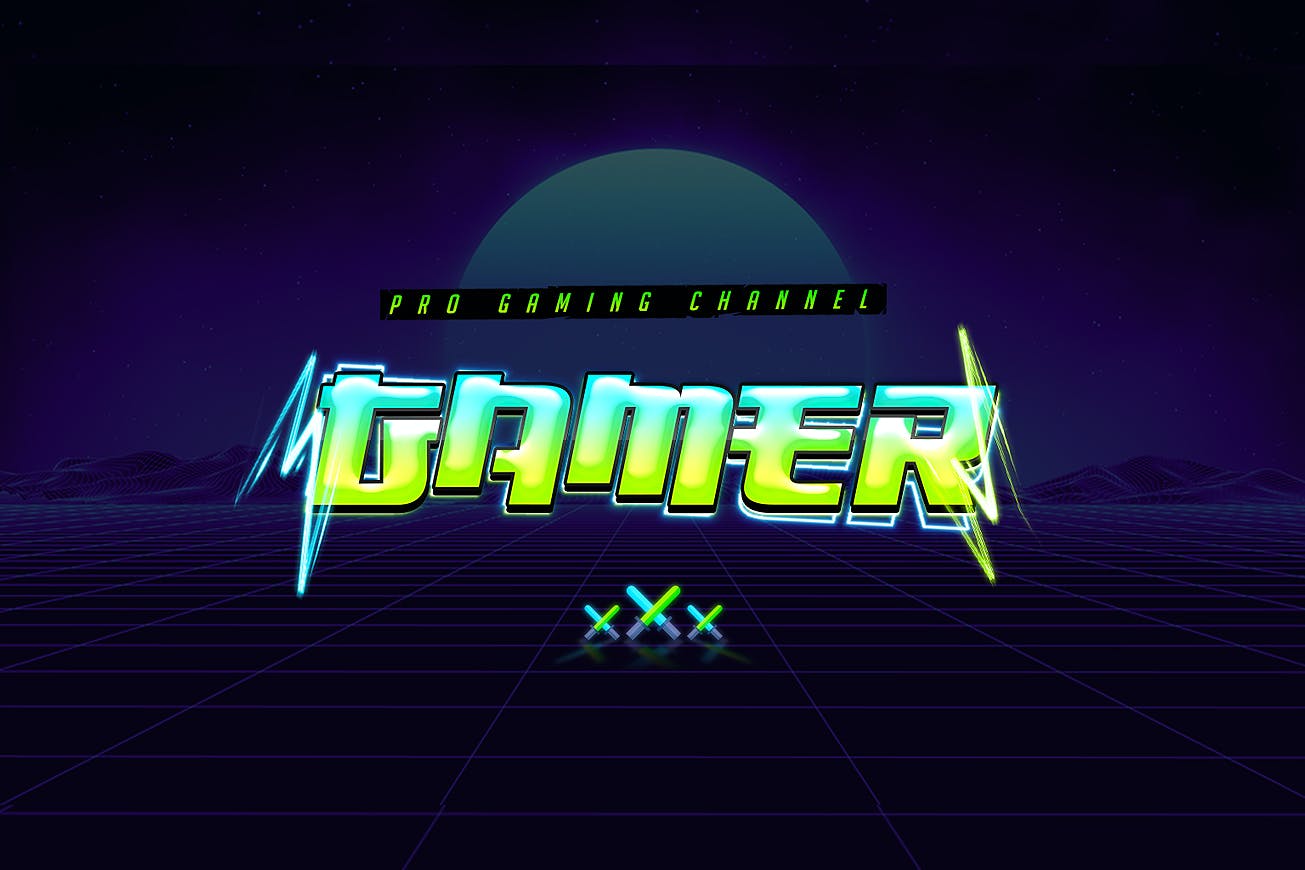 游戏PS特效文本效果