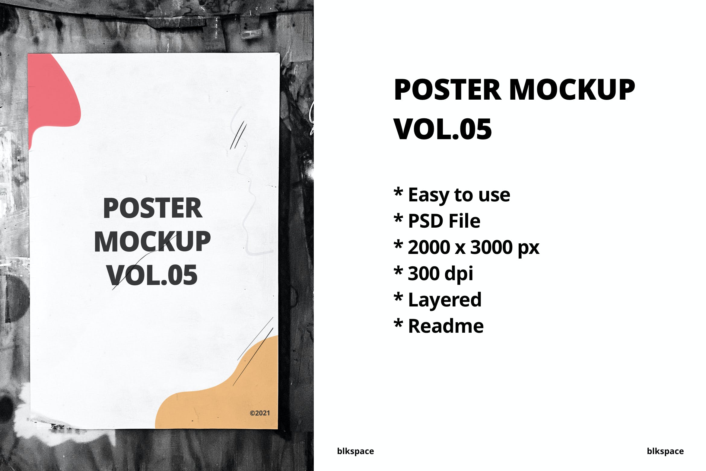 灰墙海报展示样机v5 Poster Mockup Vol.05