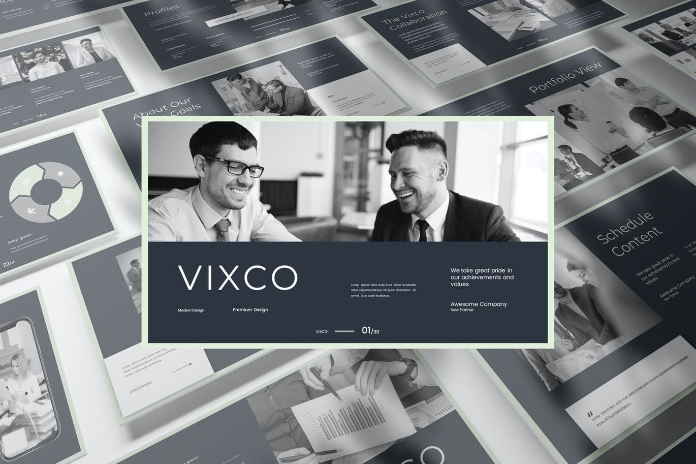 广告摄影公司介绍PPT模版