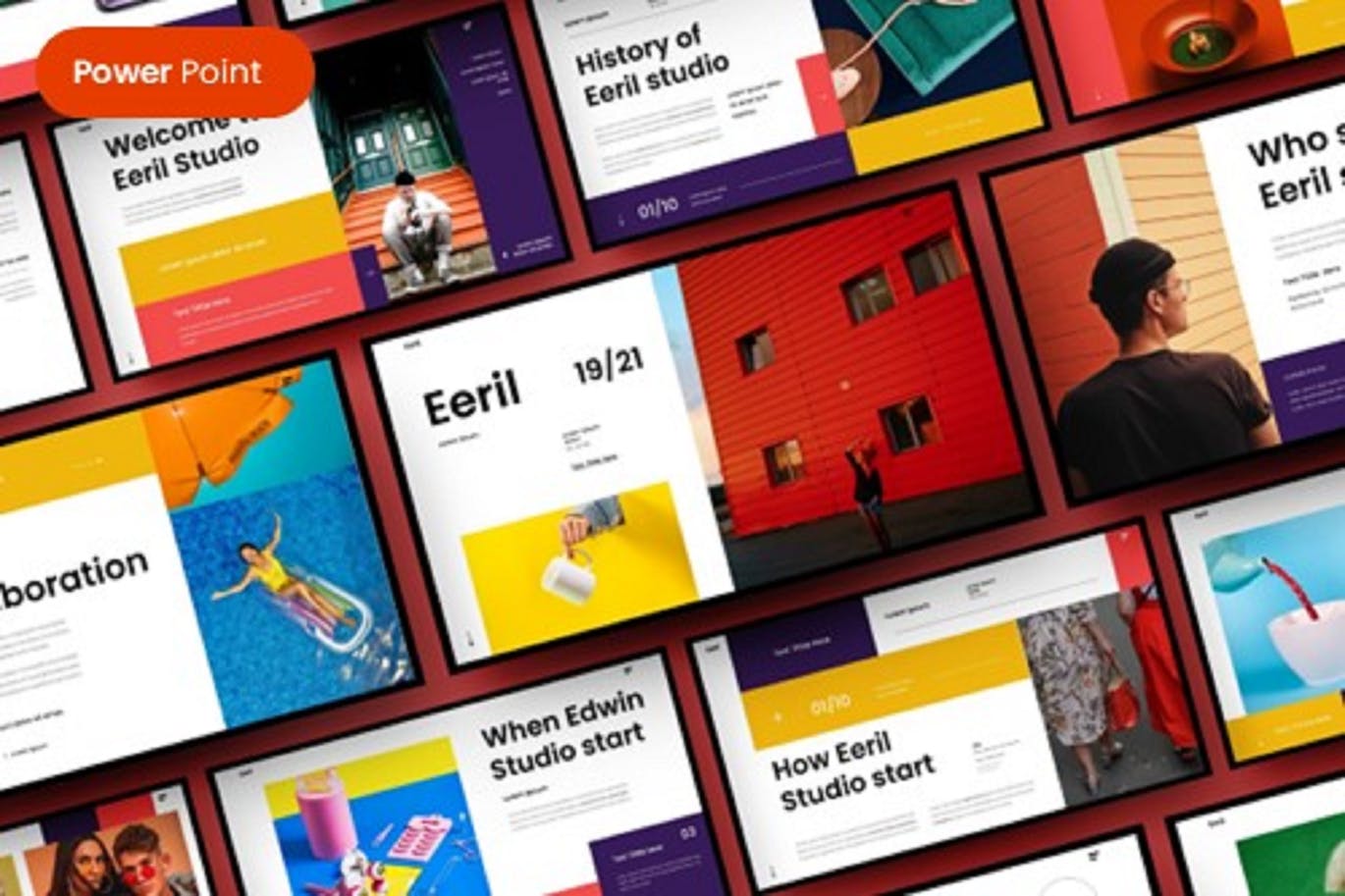 彩色简约新年工作计划企业介绍PPT模版