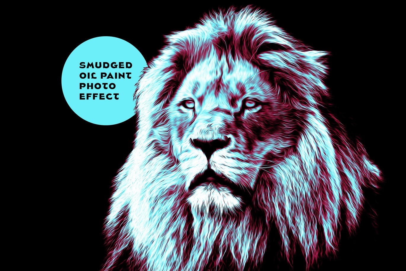 高品质时尚手绘油画质感photoshop动作预设图层样式