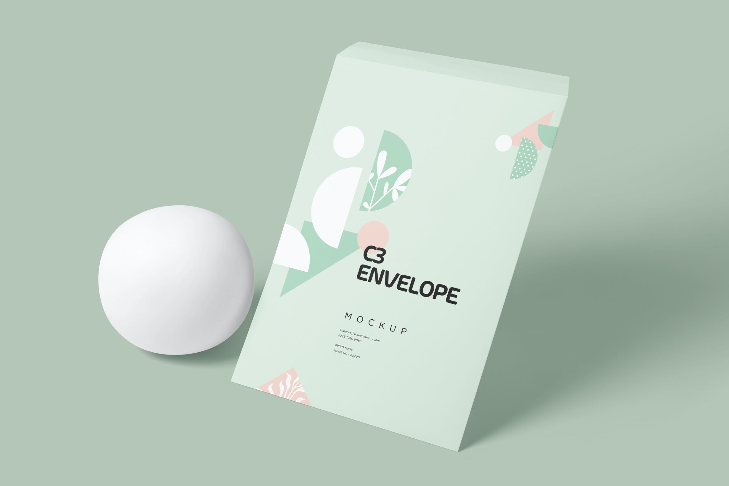 C3尺寸信封效果图样机 C3 Envelope Mockups