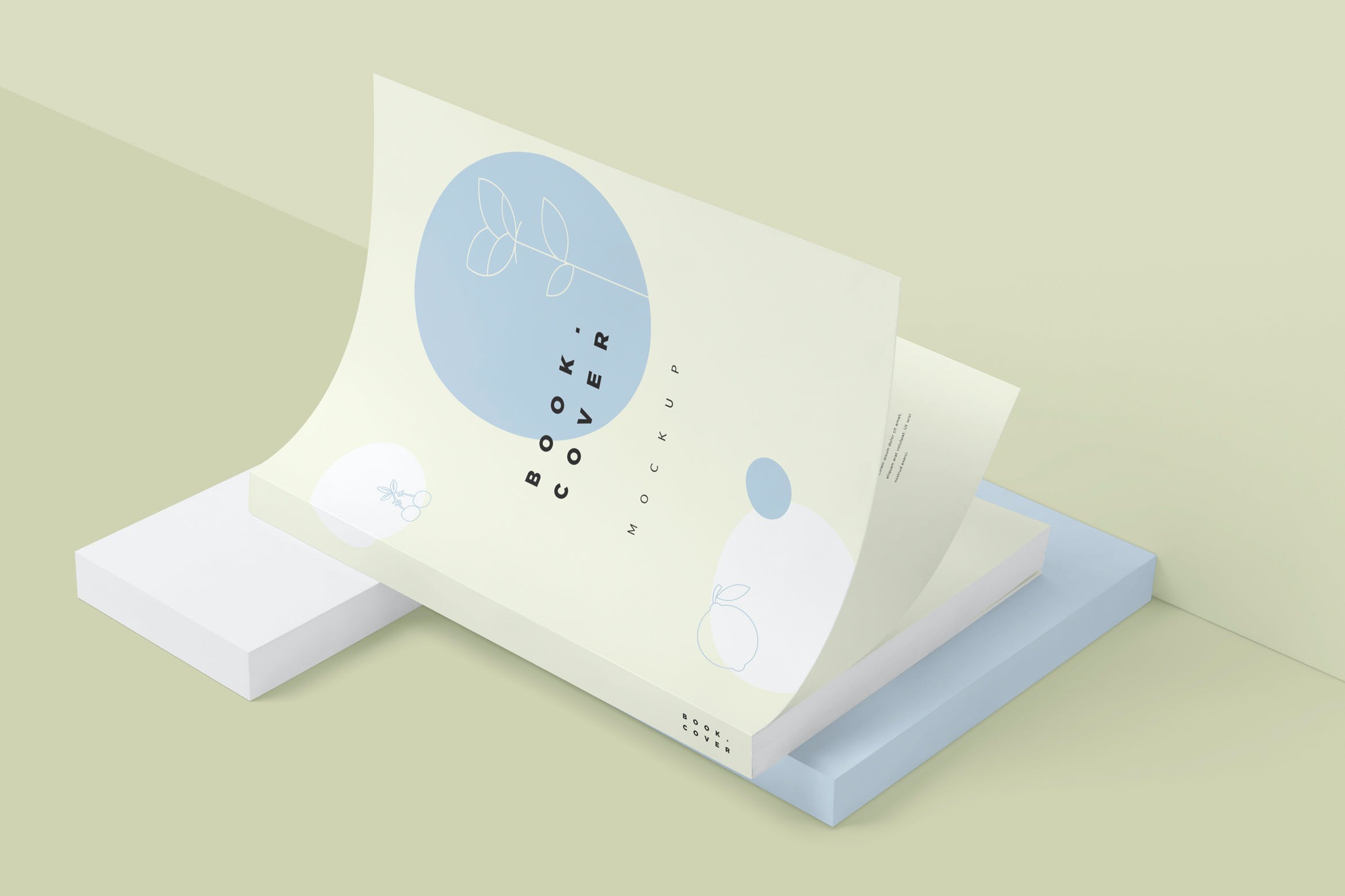 小说平装书籍样机 Novel Size Softcover Book Mockups