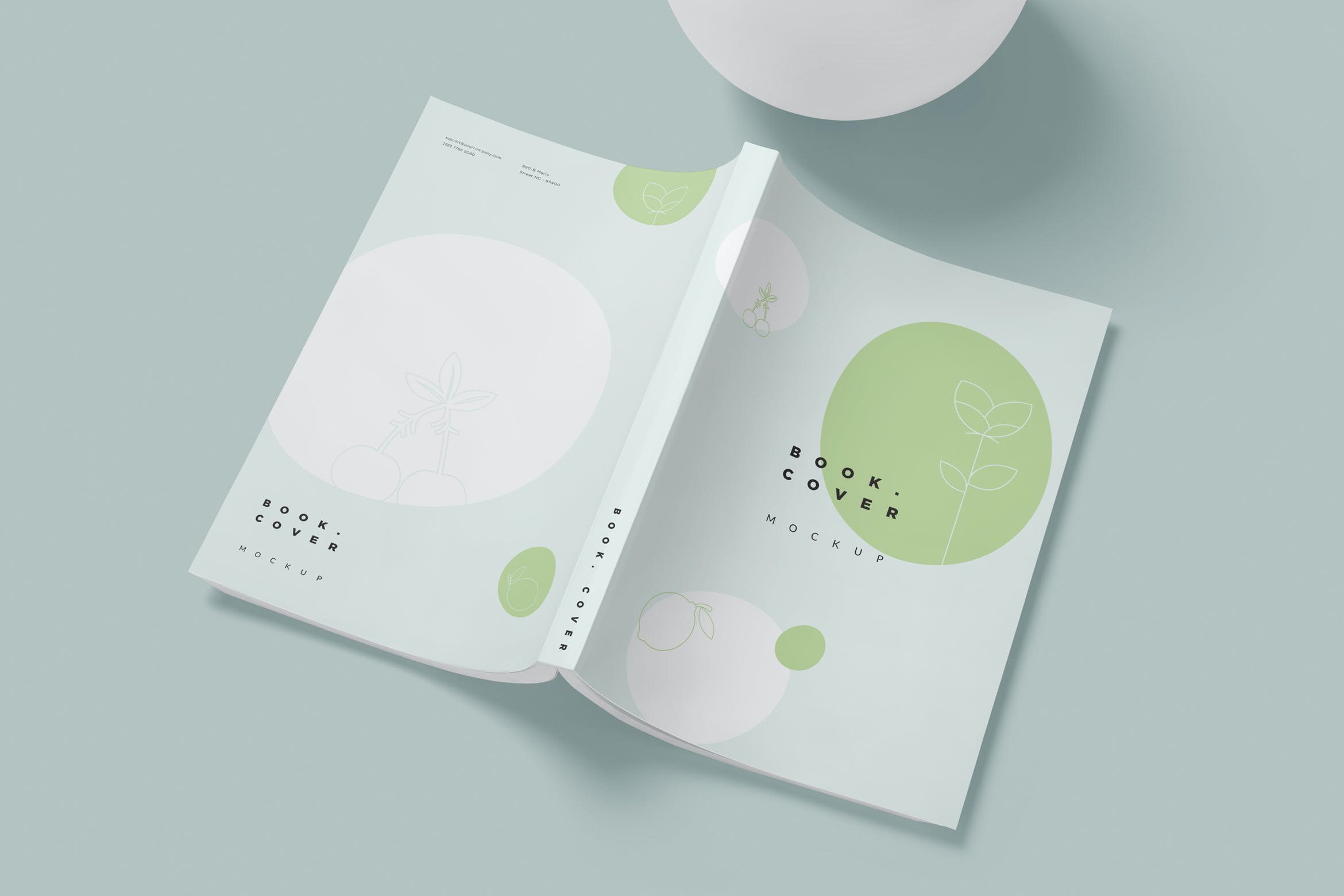 开页平装书效果图设计样机 Octavo Softcover Book Mockups