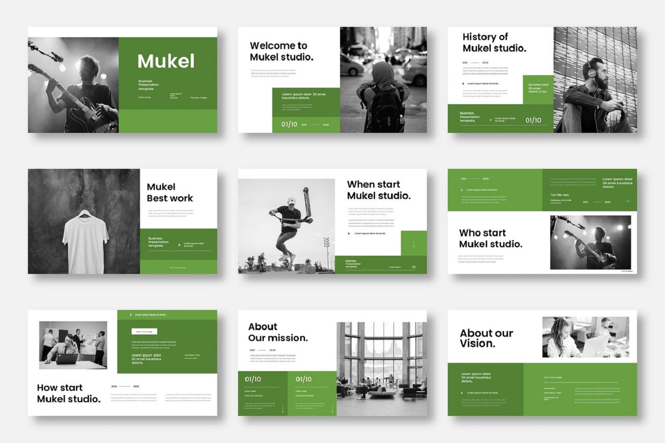 清新物业建筑地产公司企业介绍PPTpowerpoint模板（pptx）