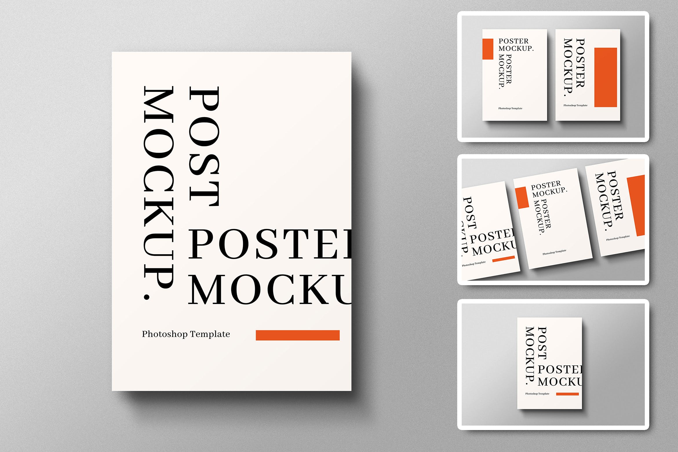 极简主义海报设计样机 Minimalist Poster Mockup